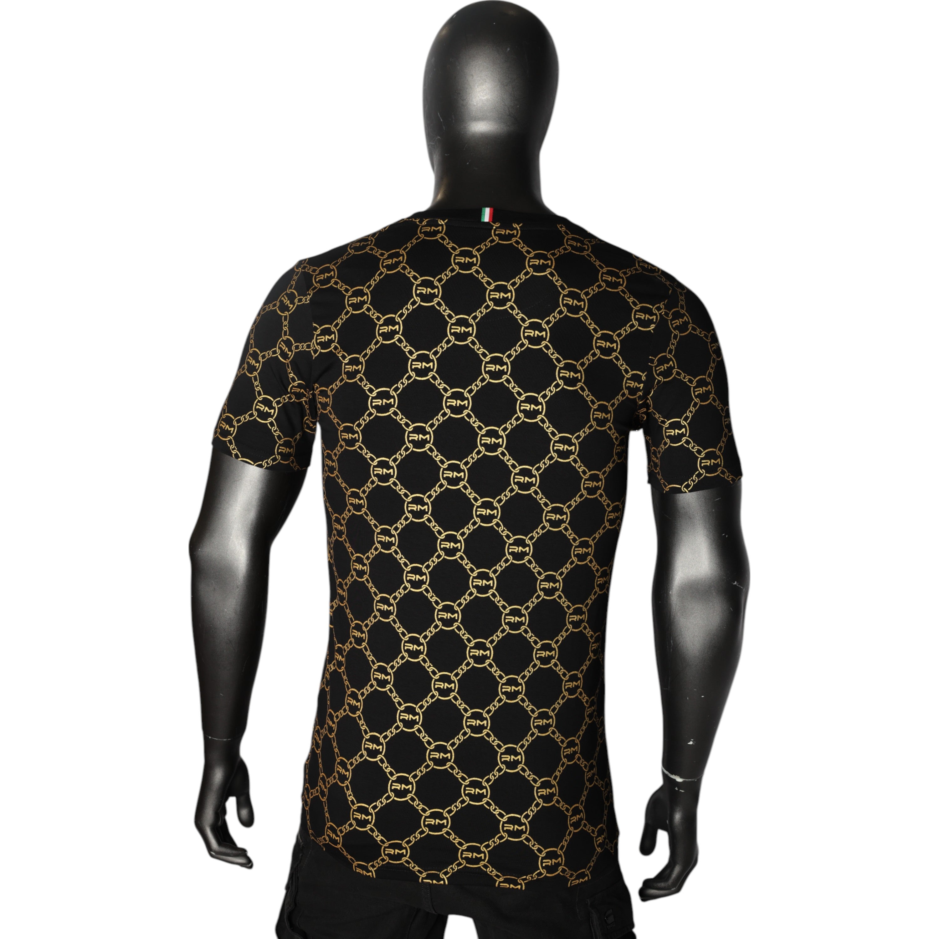 Rossimoda T-Shirt Lux Catena Black-Gold