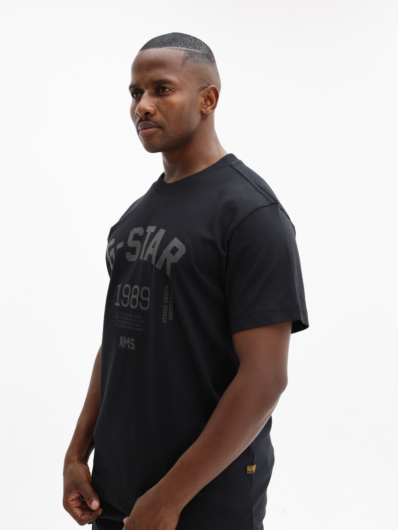 G-STAR T-SHIRT 89 BACK LOOSE DARK BLACK