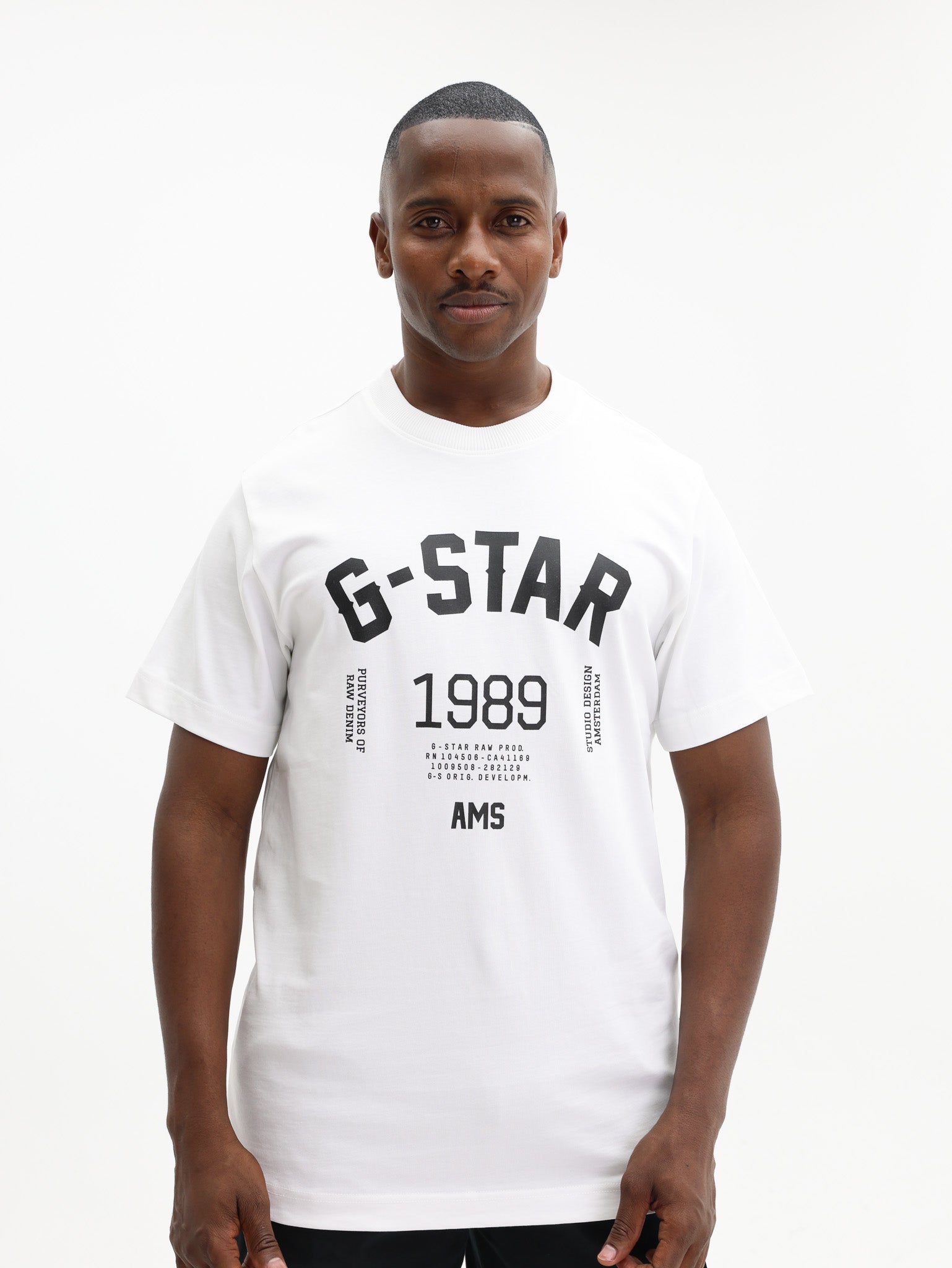 G-STAR T-SHIRT 89 BACK WHITE