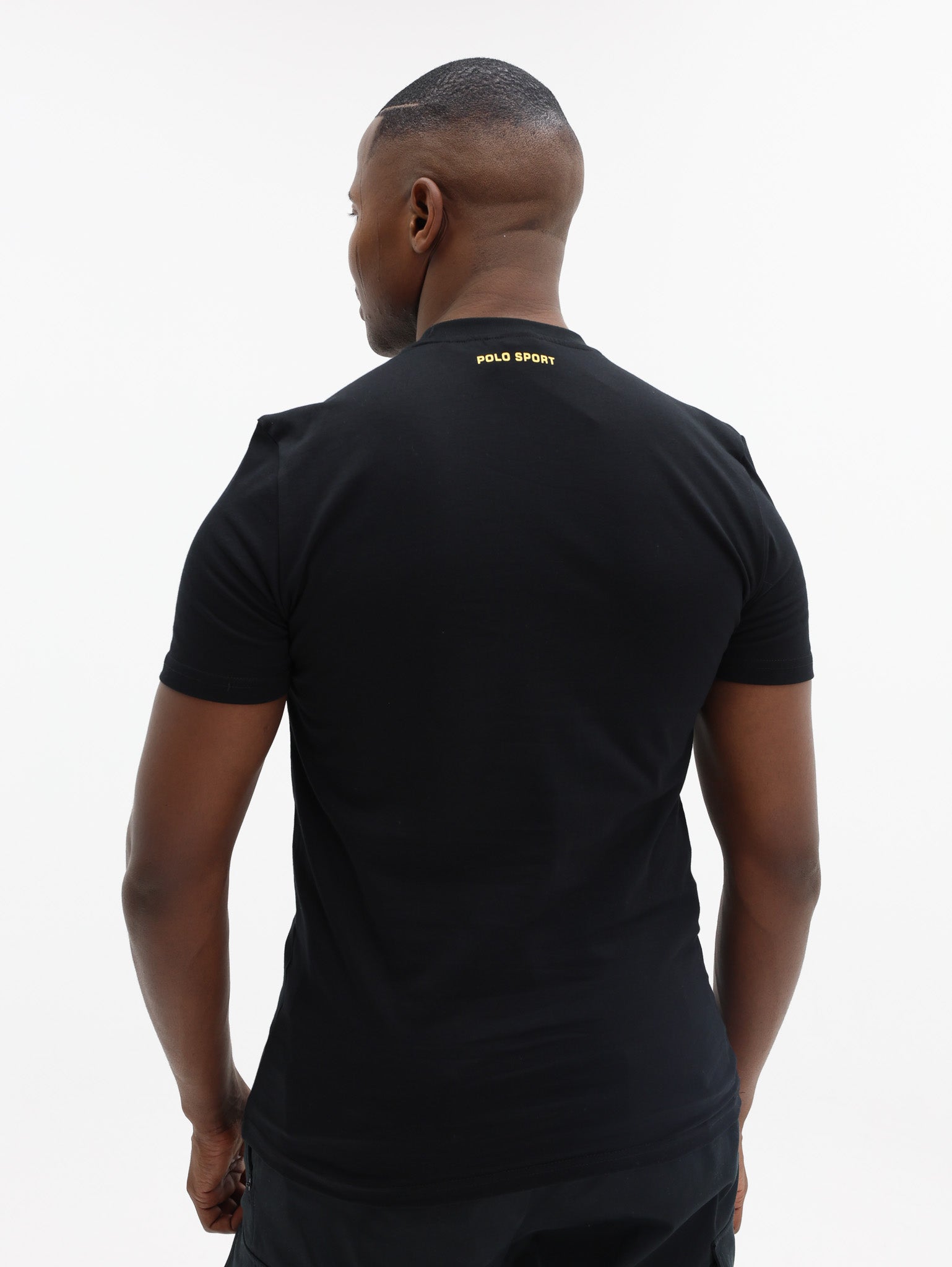 POLO T-SHIRT SPORT GRADIENT BLACK