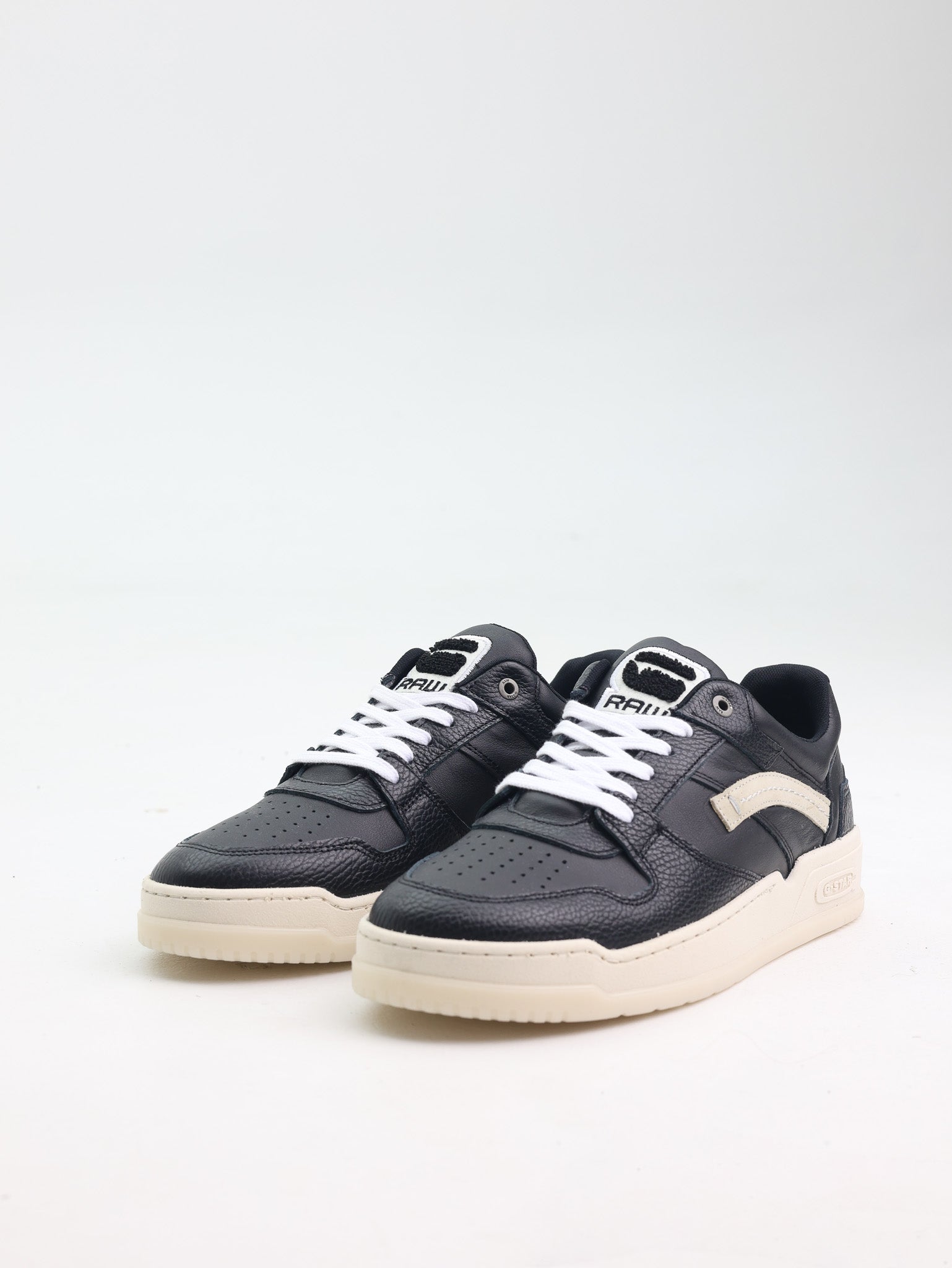 G-STAR SNEAKER GRID LEA BLACK-OFF WHITE