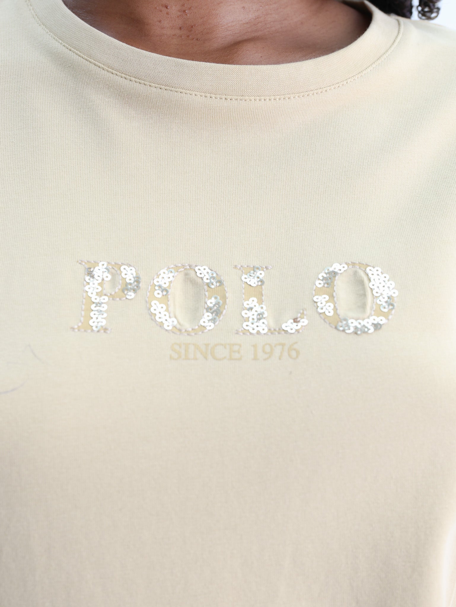POLO T-SHIRT ASH SS LOGO STONE