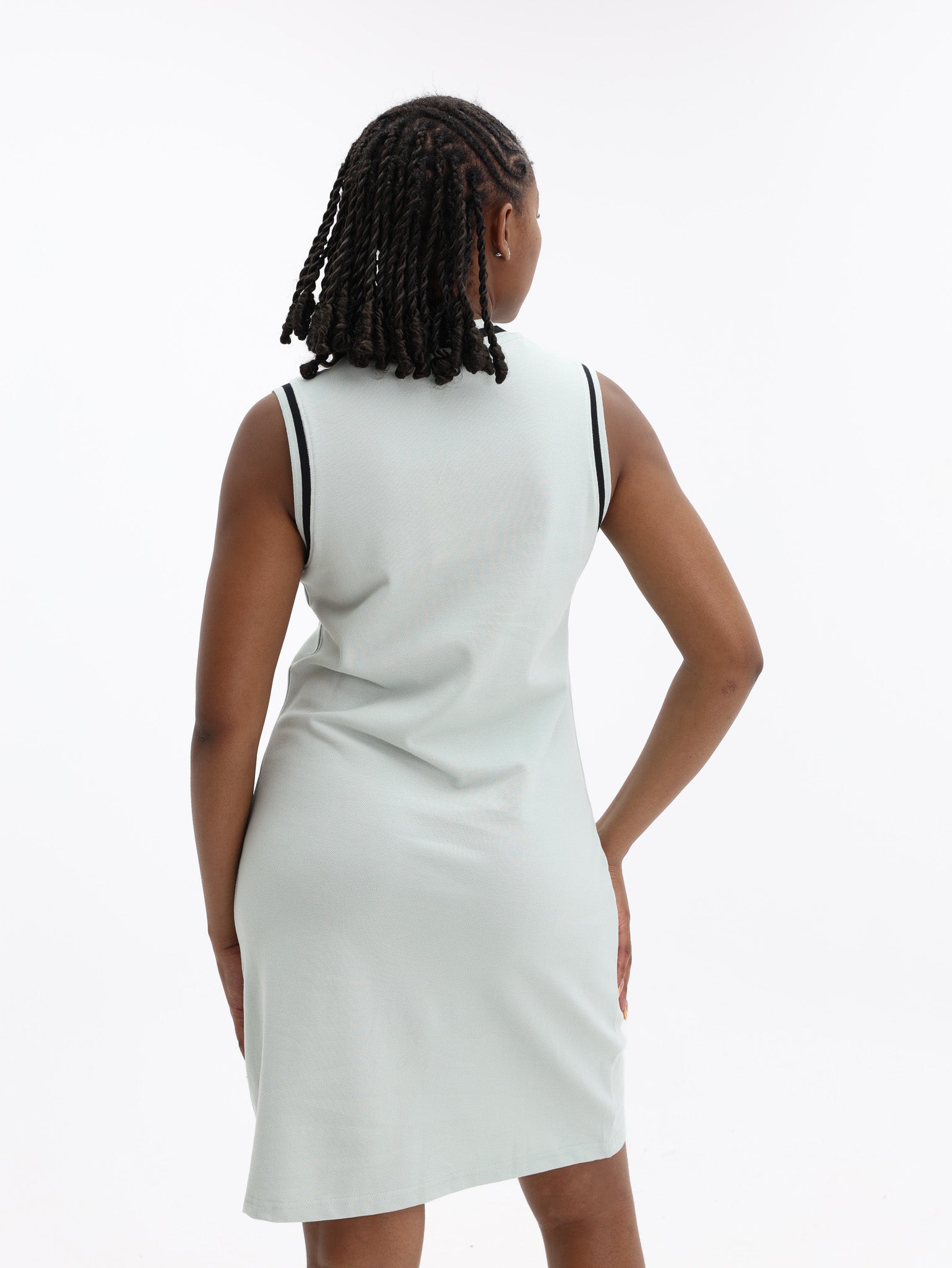 POLO DRESS TIISETSO COOL SAGE