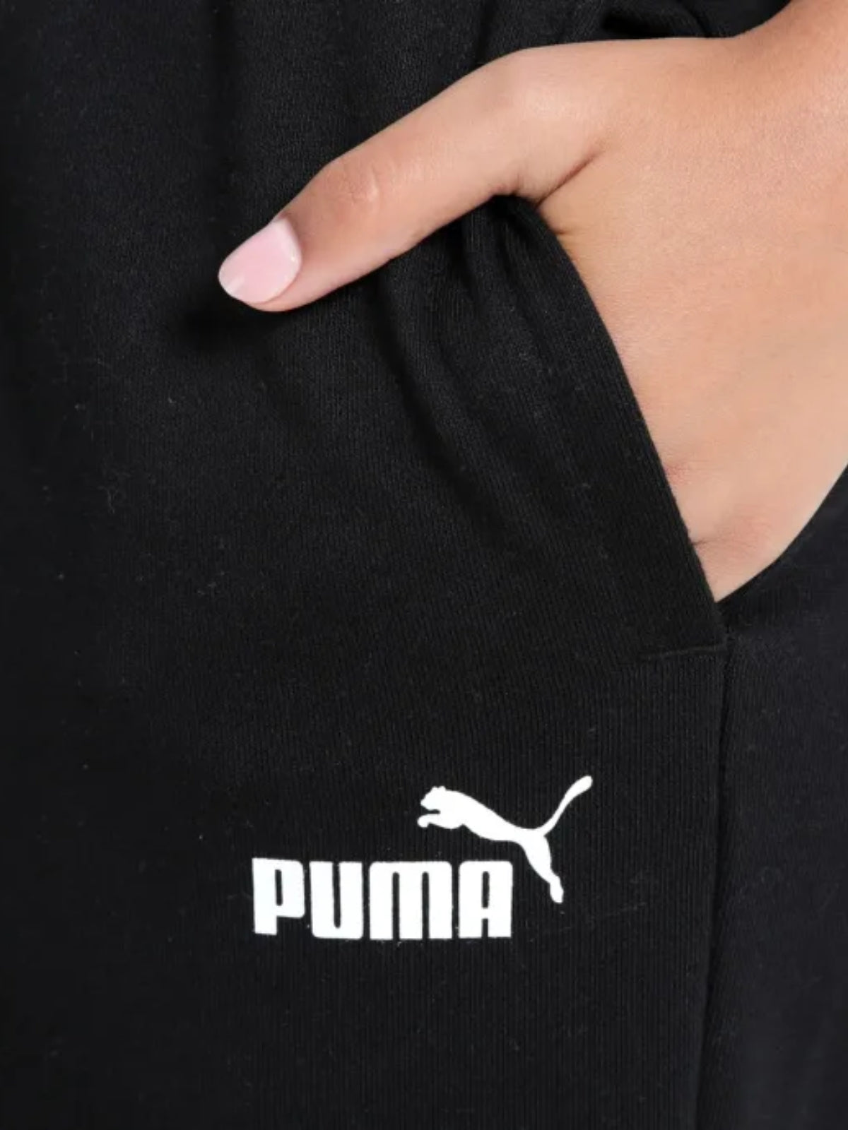 Puma Track Pants Lds T7 Straight Black