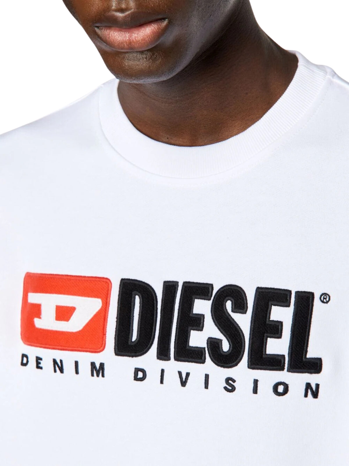 Diesel Sweater Ginn Logo White