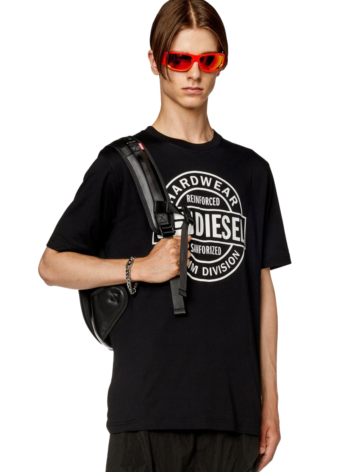 Diesel T-Shirt T-Just Center Logo Black