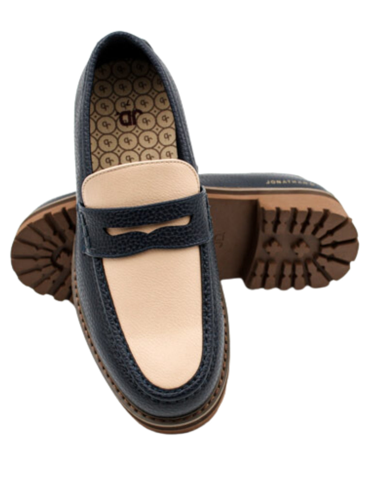 Jd Shoe Penny Mocc Navy-Cream