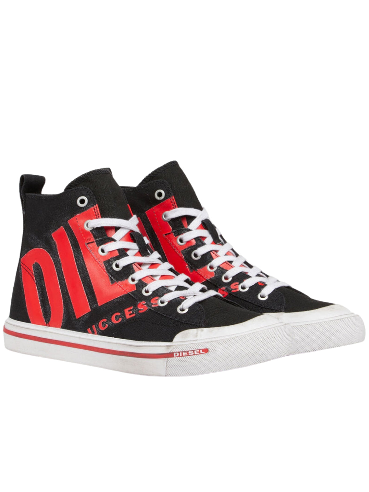 Diesel Sneaker S-Athos Mid Black-Red