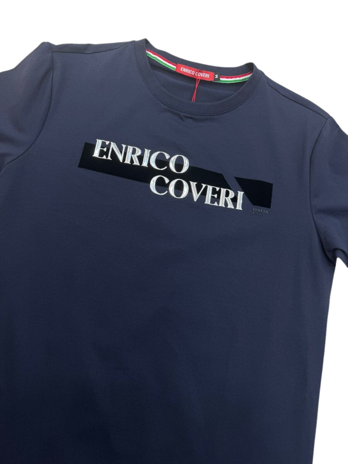 Enrico T-Shirt Center Logo Navy