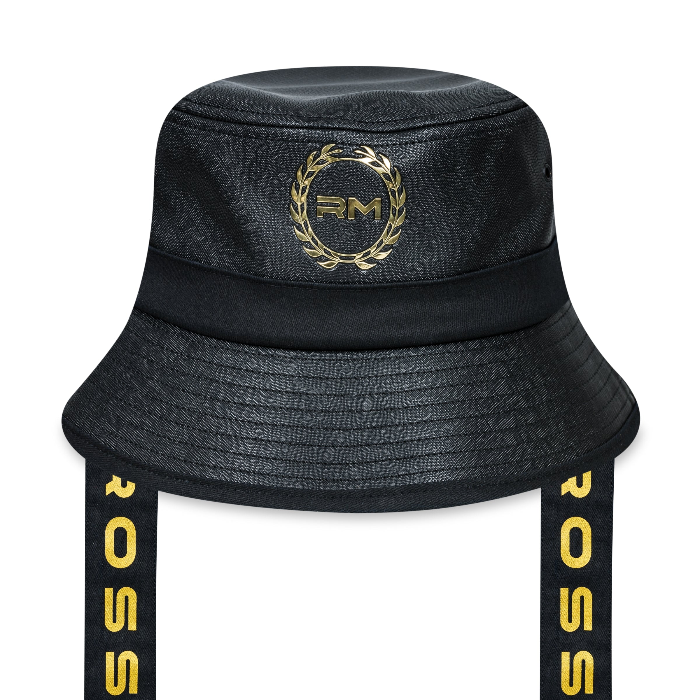 Rossimoda Bucket Hat Black-Gold