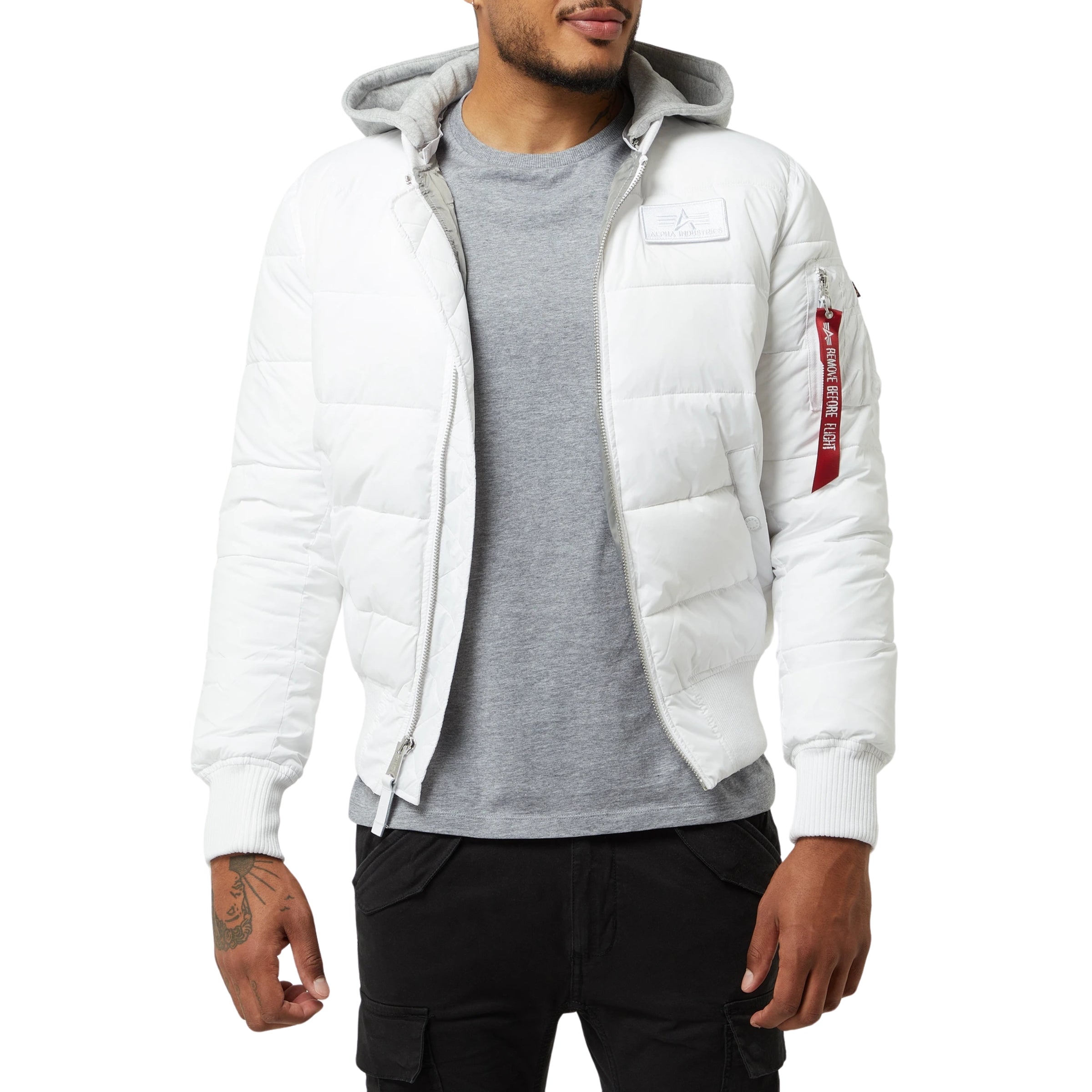 Alpha Jacket Ma-1 Zh Puffer White