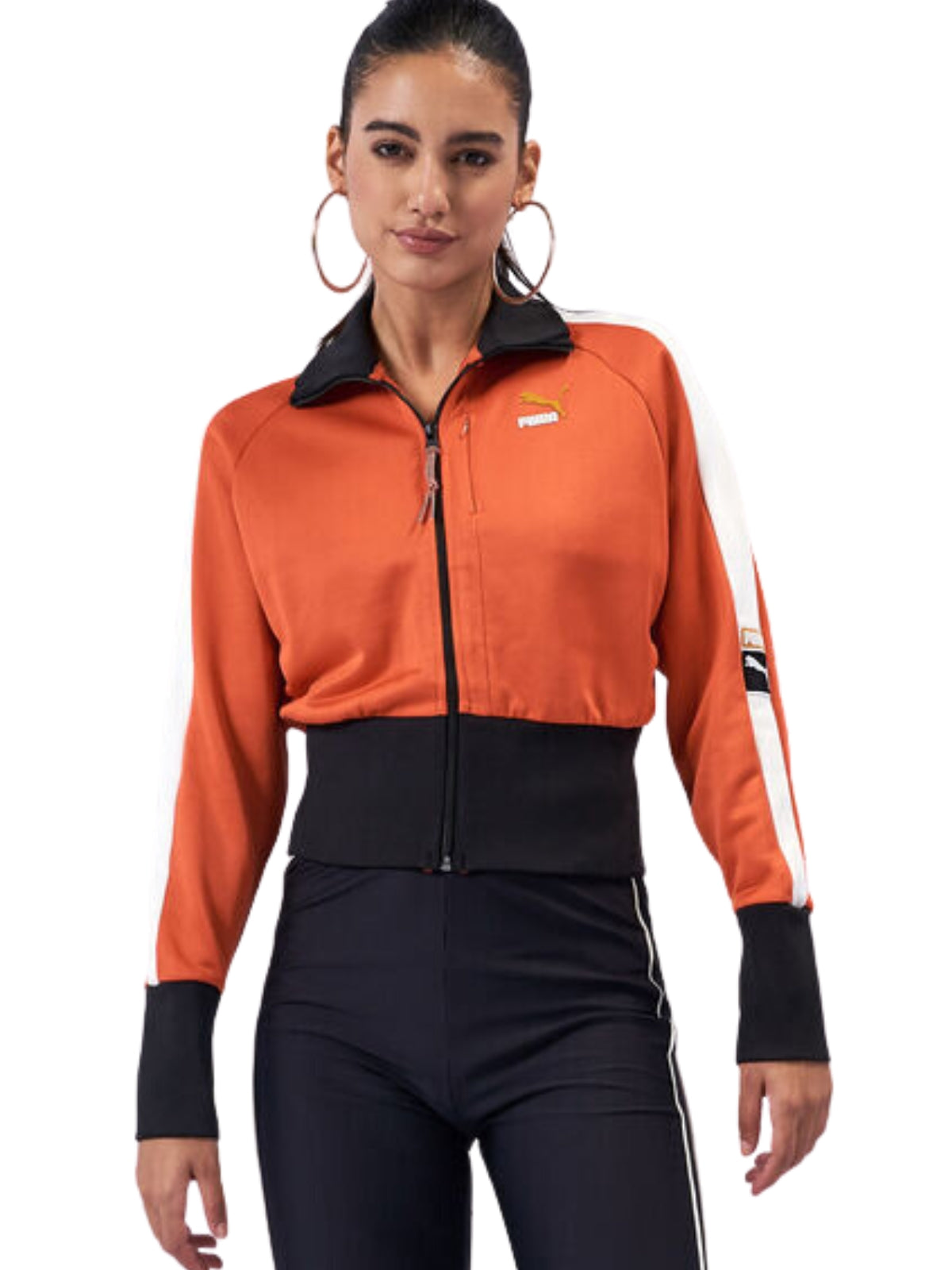 Puma Ladies Jacket T7 Forward History Orange