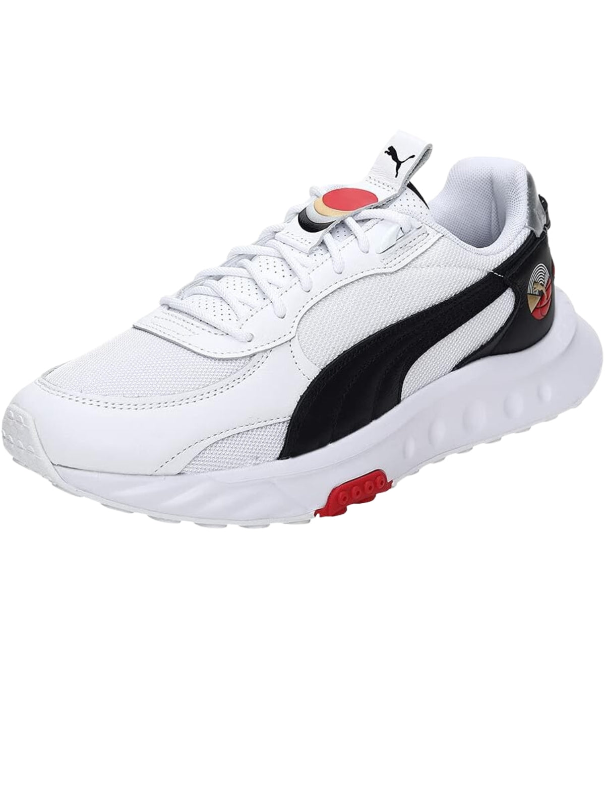 Puma Sneaker Ladies Wild Rider As White-Black Hr Red