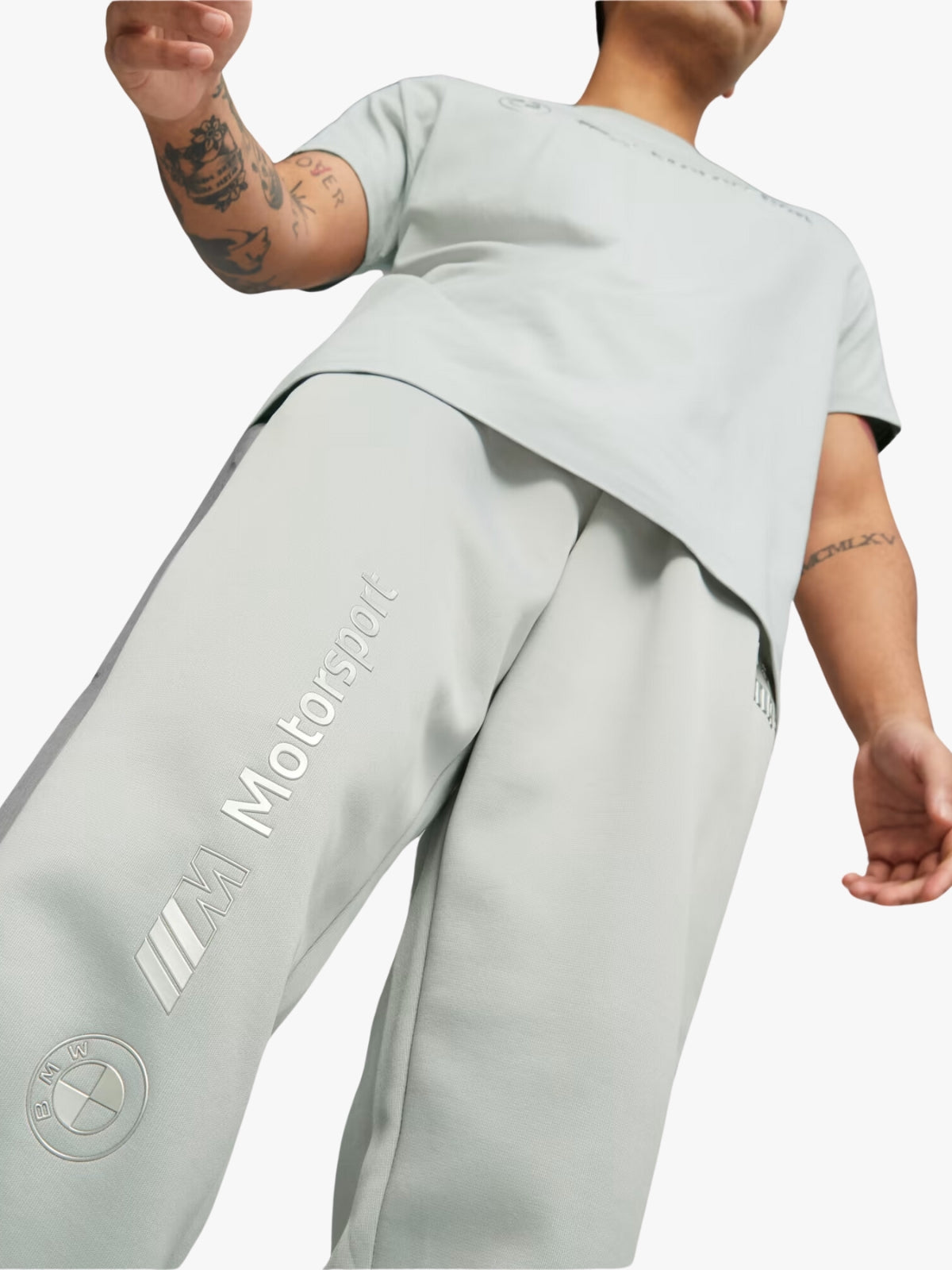 Puma Track Pants Bmw Mms Monochrome Grey