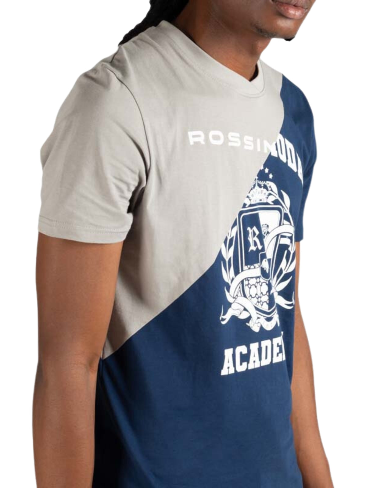 Rossimoda T-Shirt Ghirlanda Navy-Grey