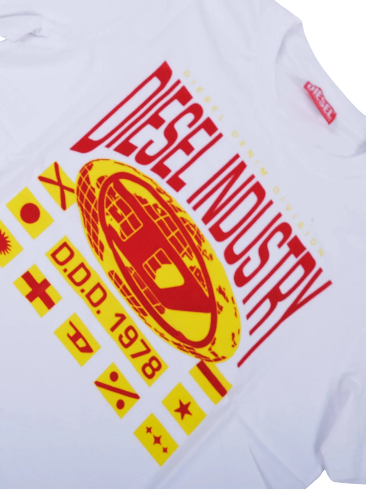 Diesel T-Shirt T-Diegor L8 White-Red