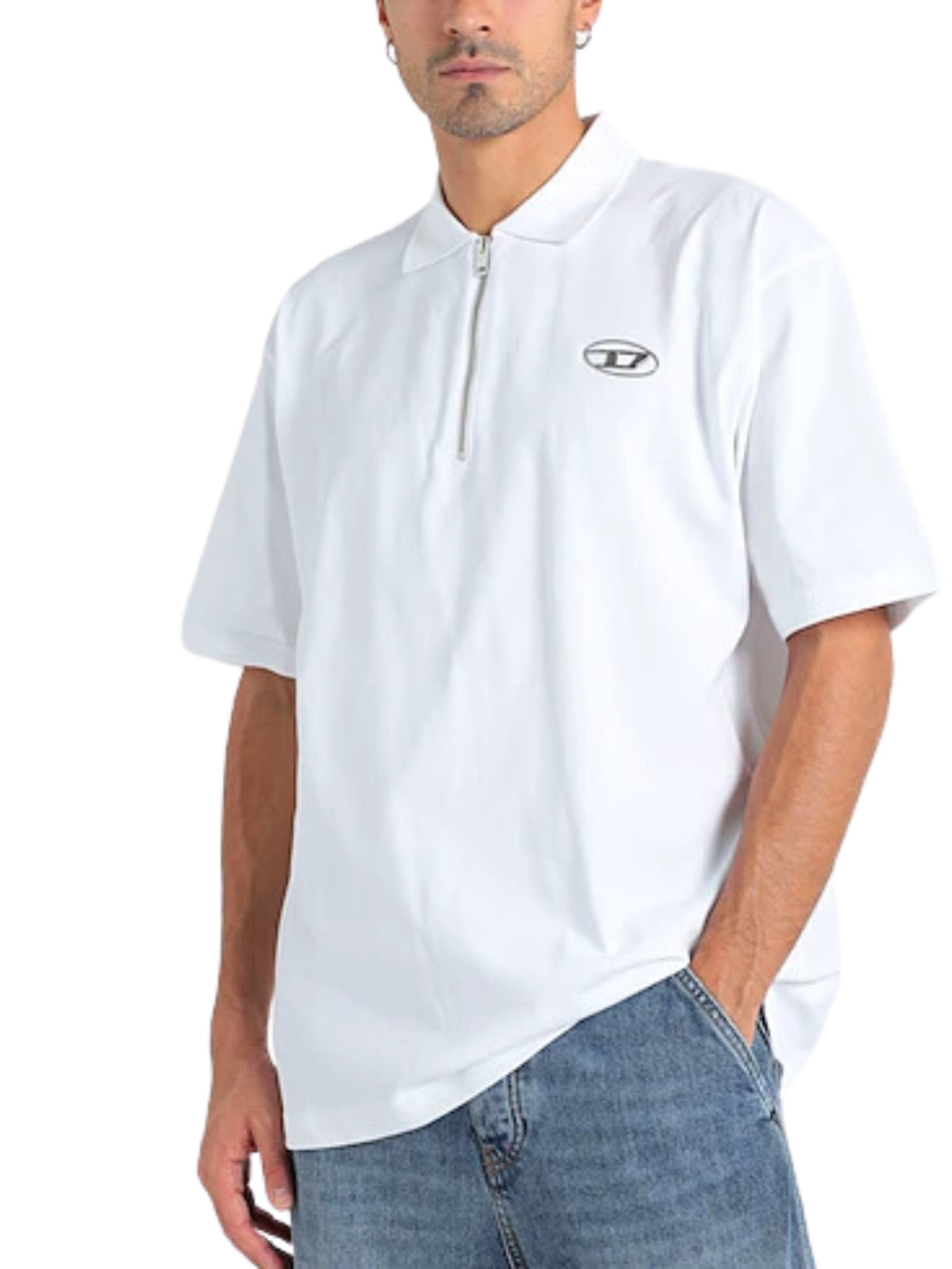 Diesel Golfer T-Vor Zip White