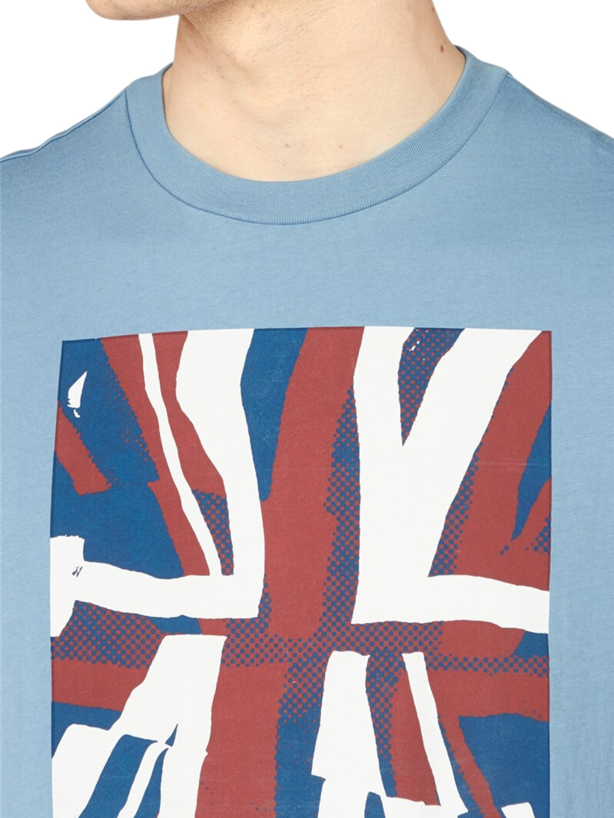 Ben Sherman T-Shirt Half Flag Navy