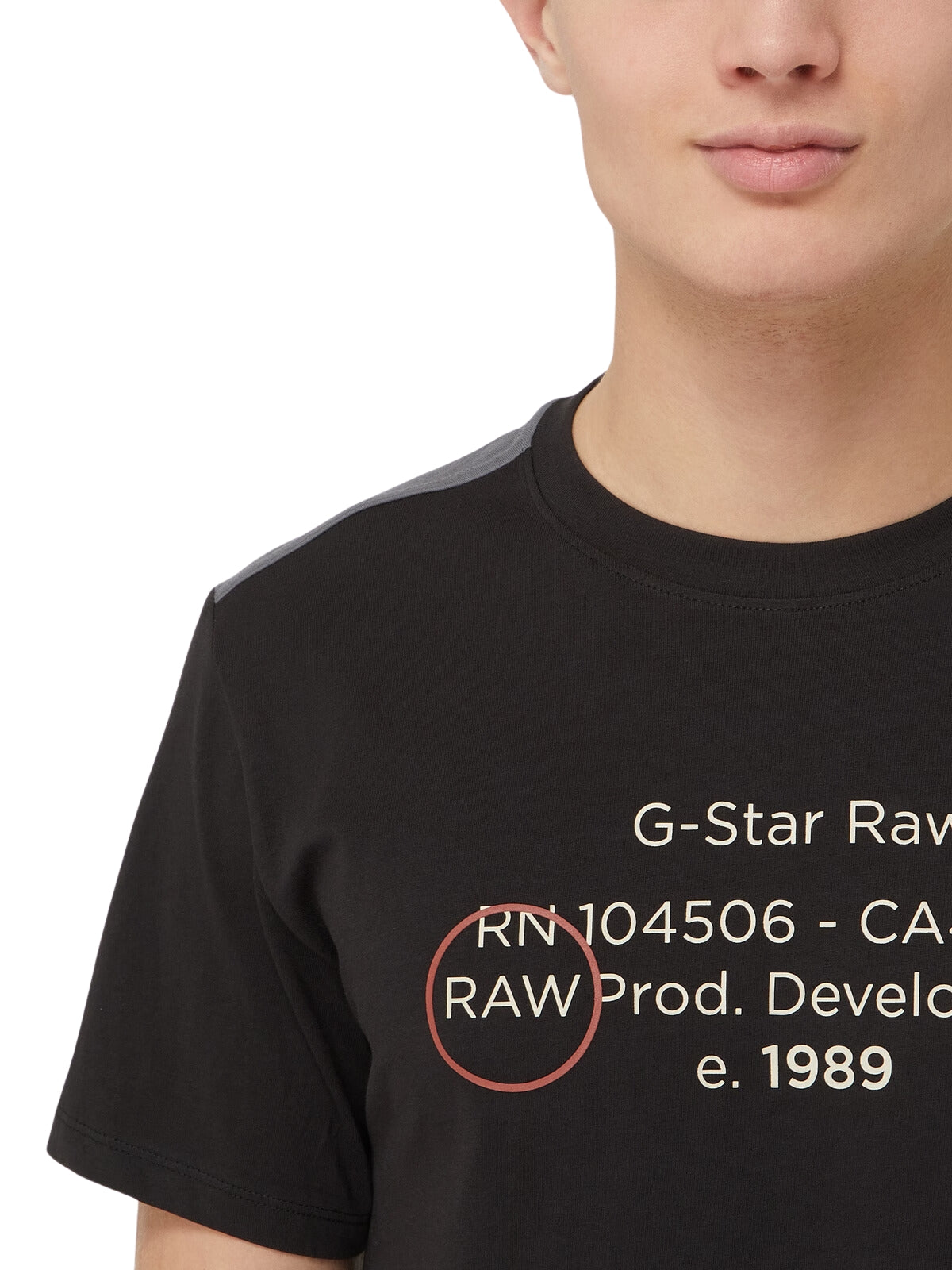 G-Star T-Shirt Lash Txt Graphics Black