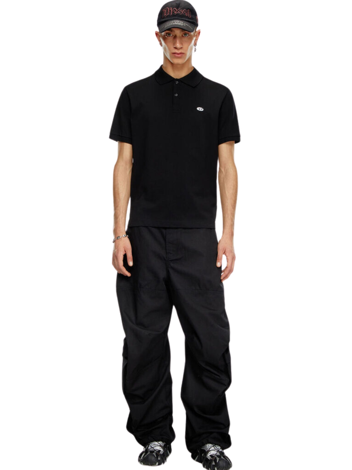 Diesel Golfer Logo Black