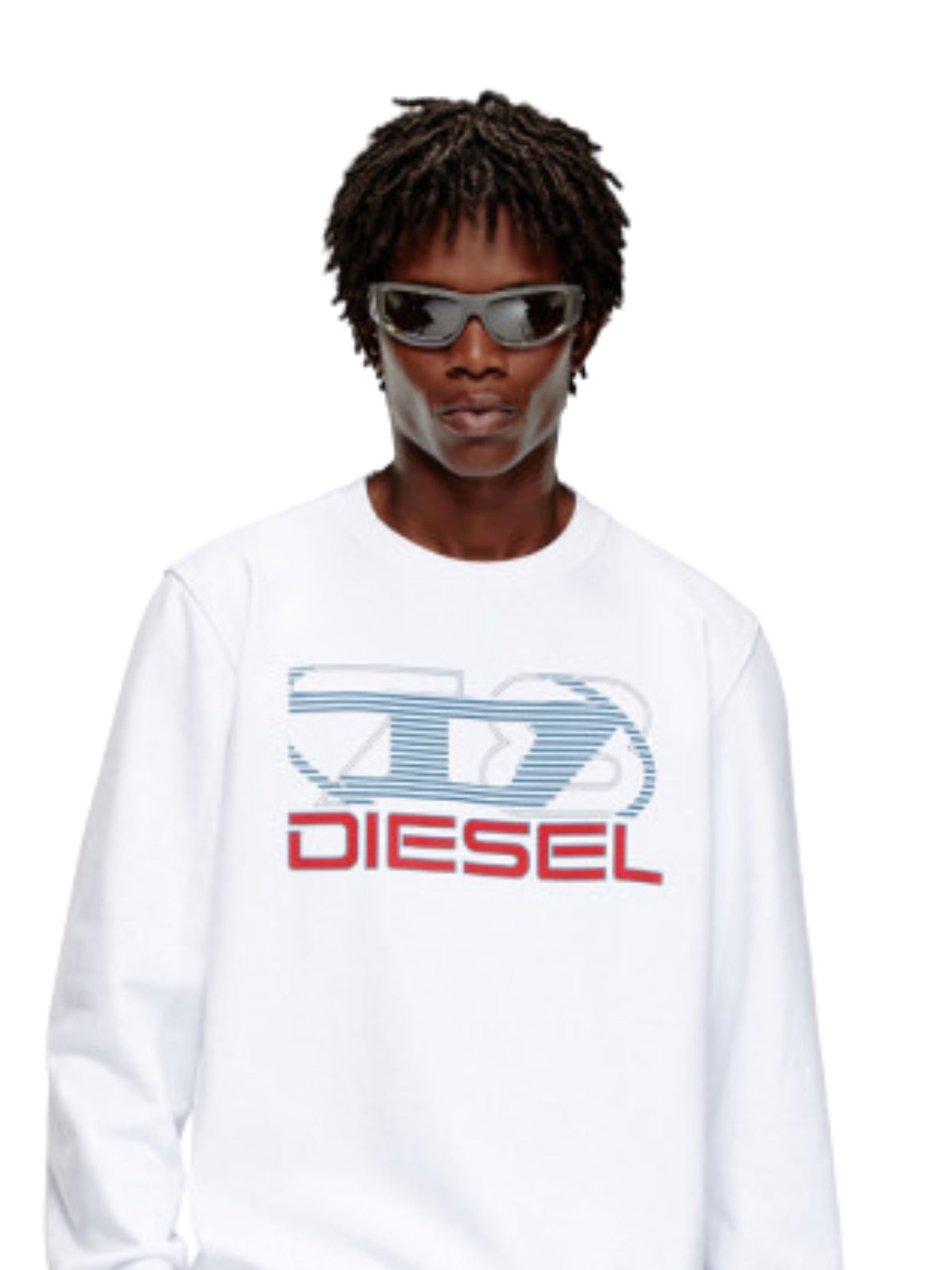 Diesel Sweater Logo White