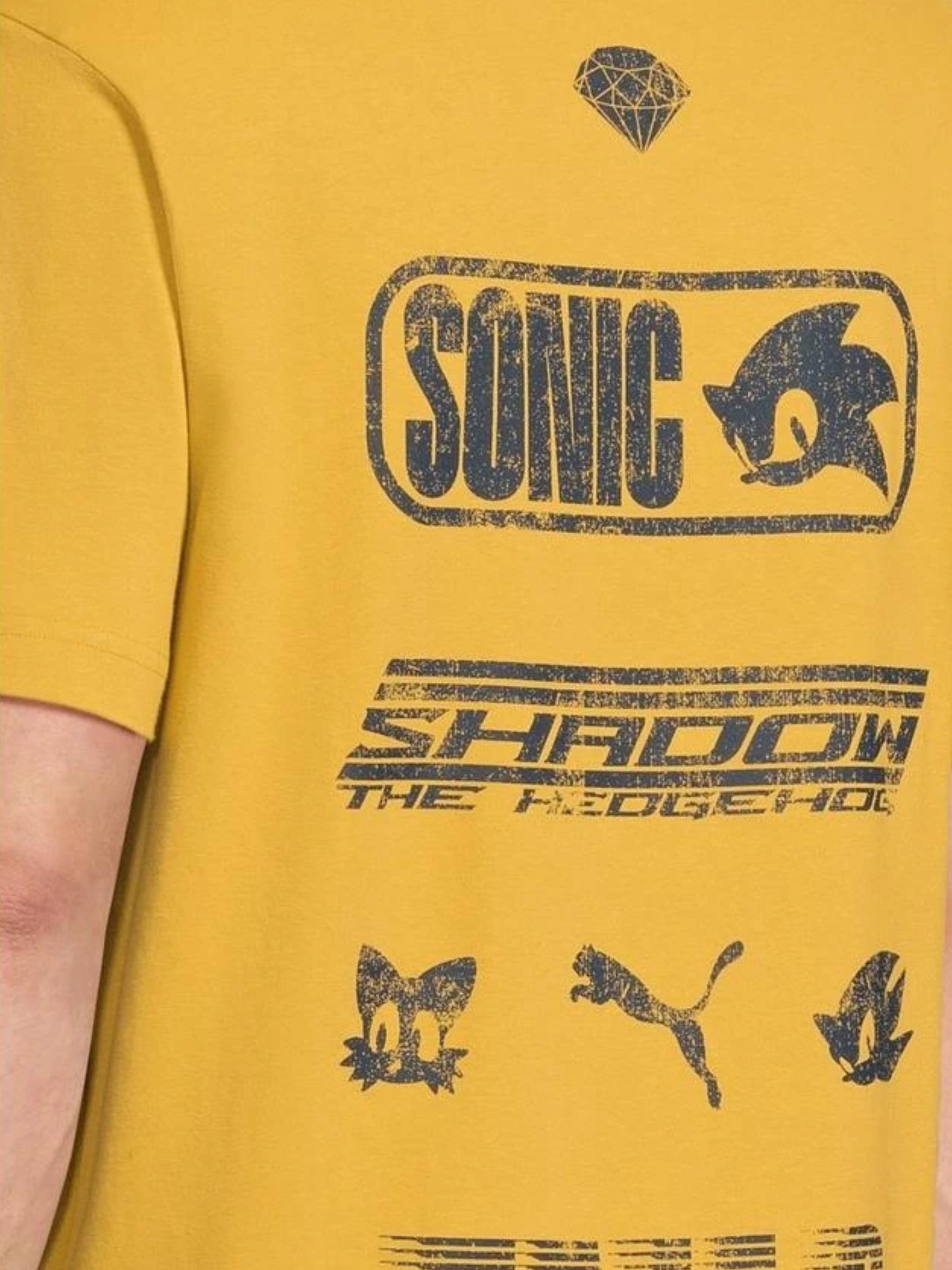 PUMA T-SHIRT X SONIC RELAXED YELLOW