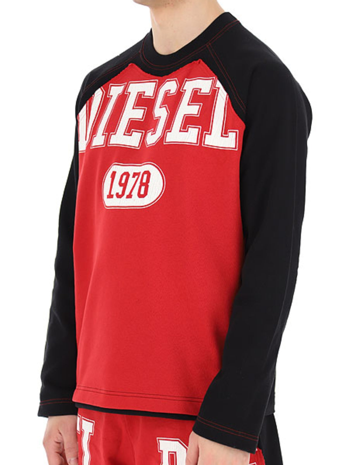 Diesel Sweater S-Ralgan Red-Black