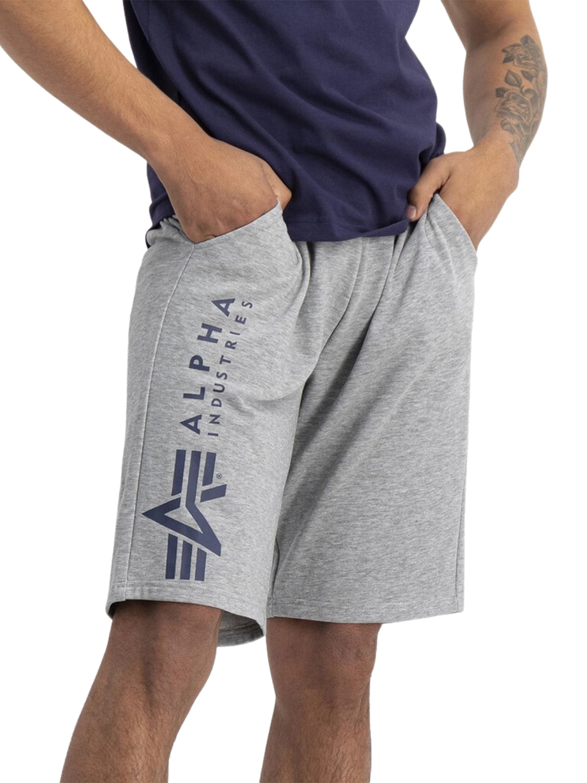 Alpha Industries Shorts Grey Melange