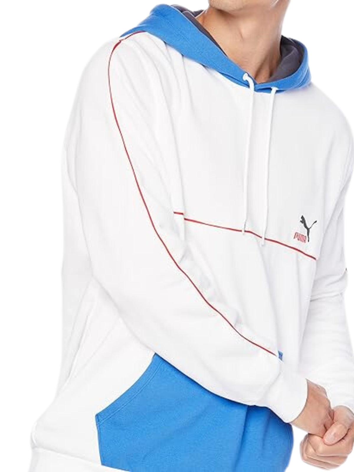 Puma Sweater Clsx Piped Hoodie White