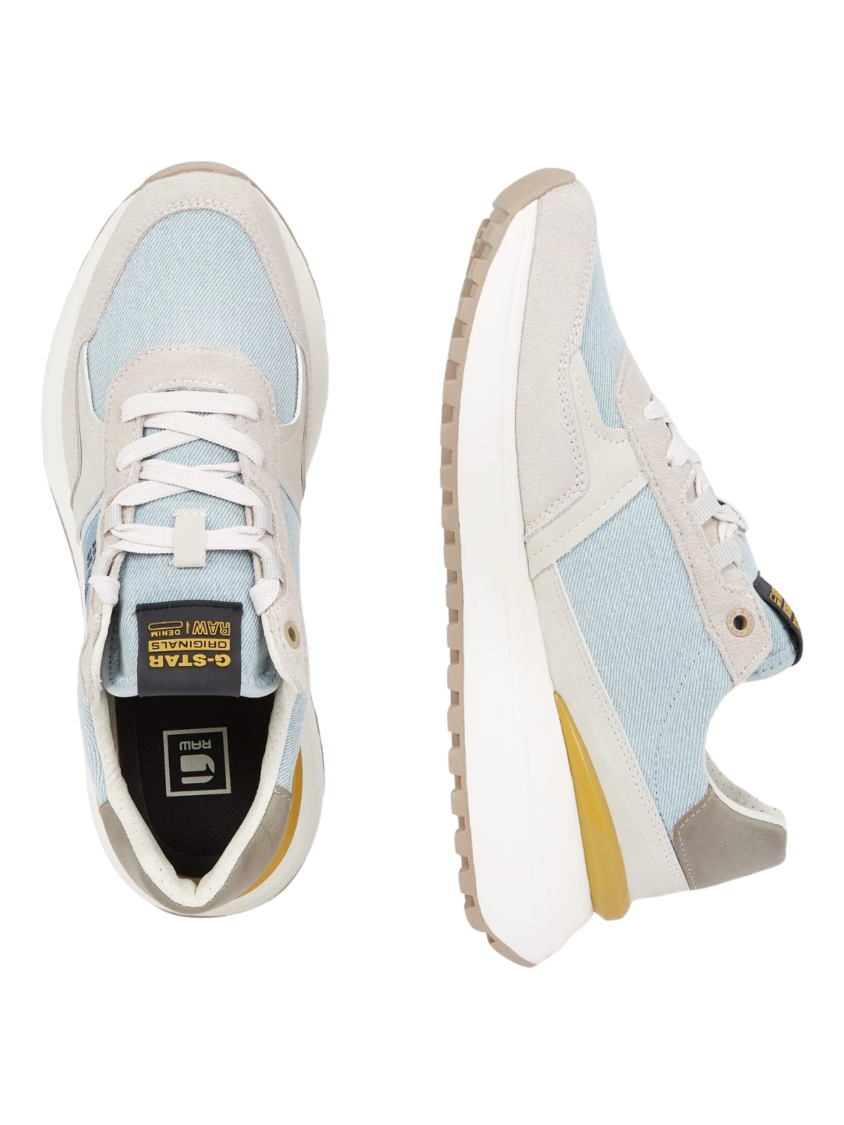 G-Star Sneaker Lyn Dnm Light Blue-Off White