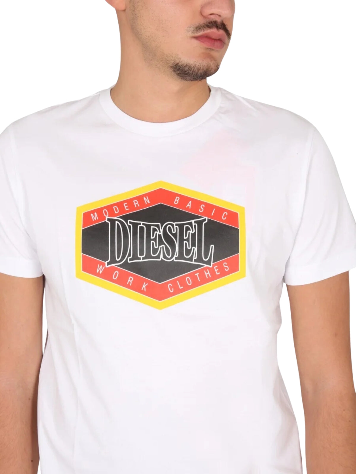 Diesel T-Shirt T-Diegor E14 Camiseta Logo White