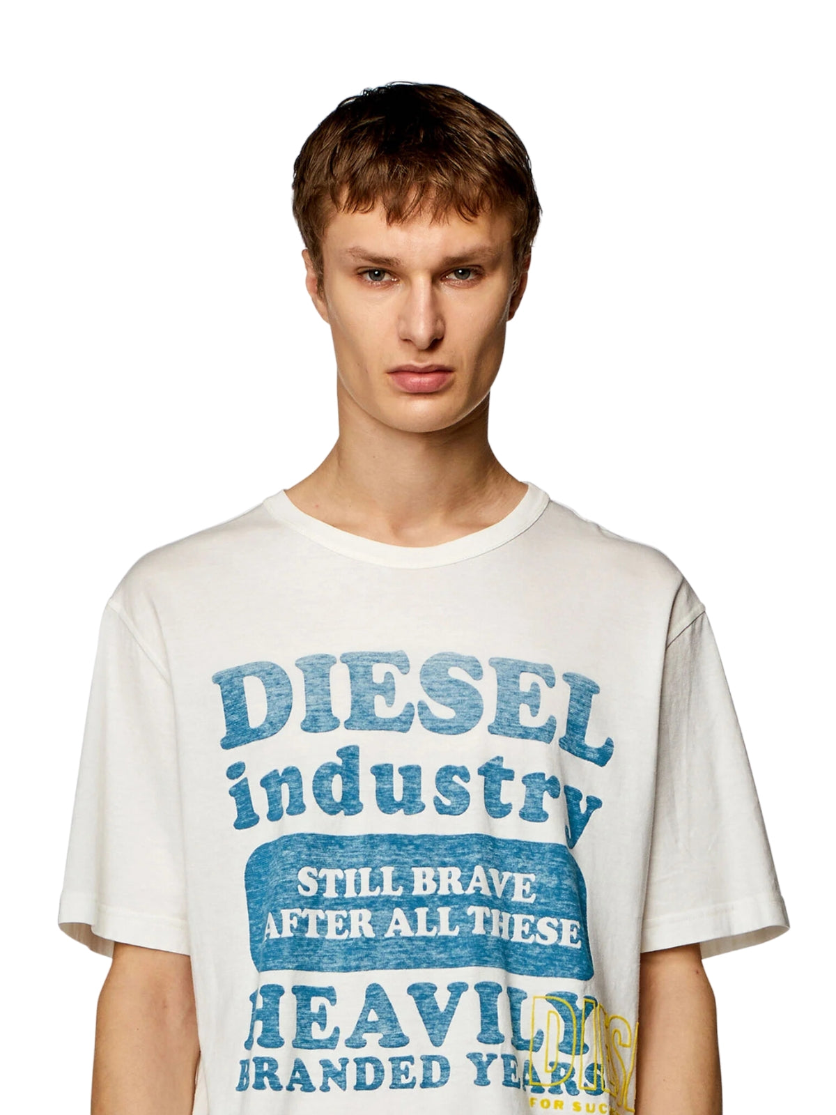 Diesel T-Shirt Industry Logo Off-White