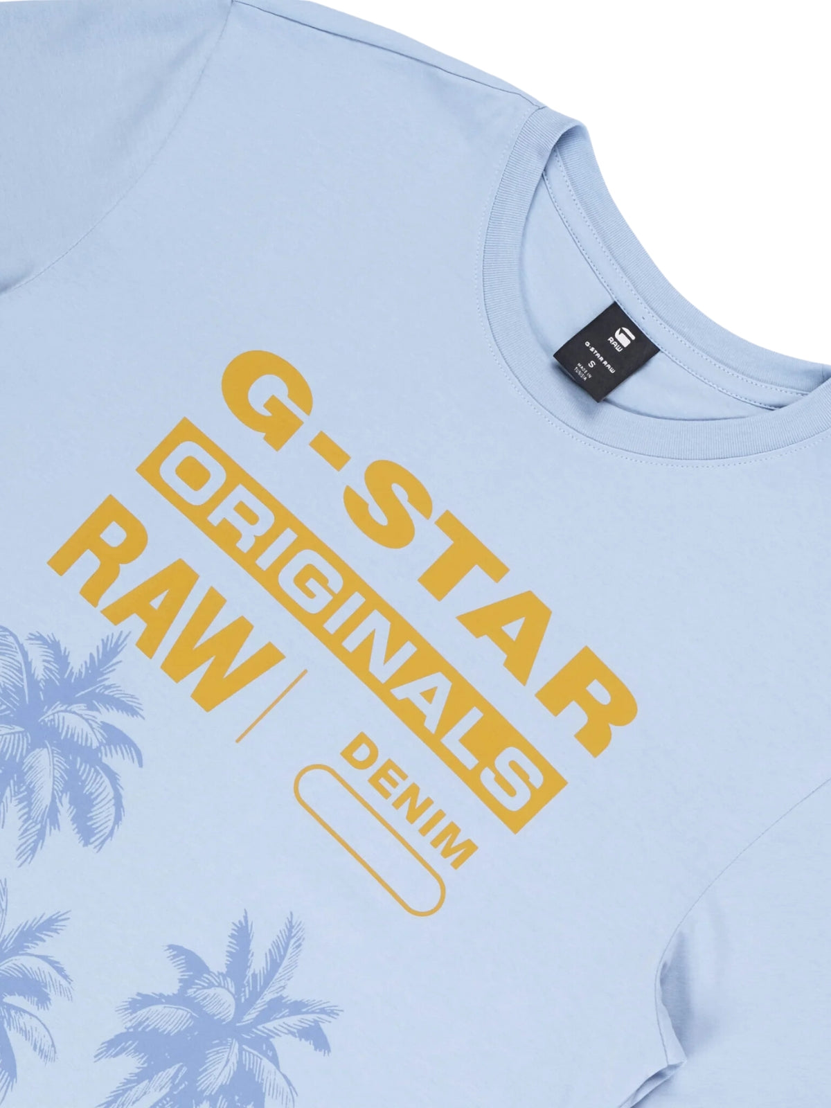 G-Star T-Shirt Palm Originals Faze Blue