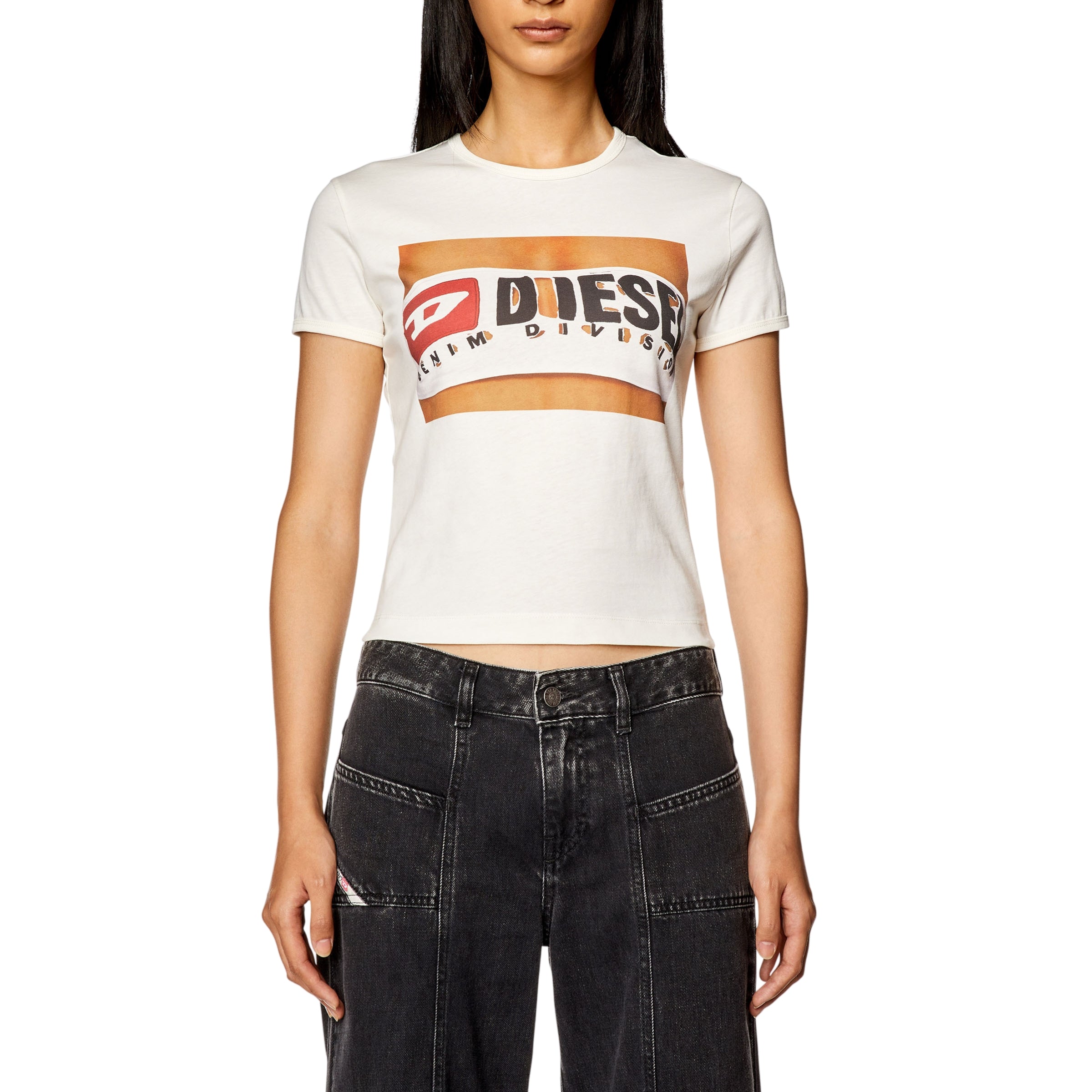 Diesel T-Shirt Ladies T-Uncutie Long N17 White