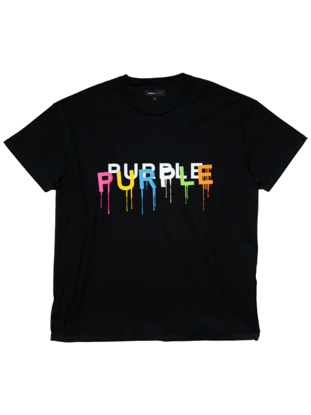 Purple T-Shirt Textured Inside Out Black