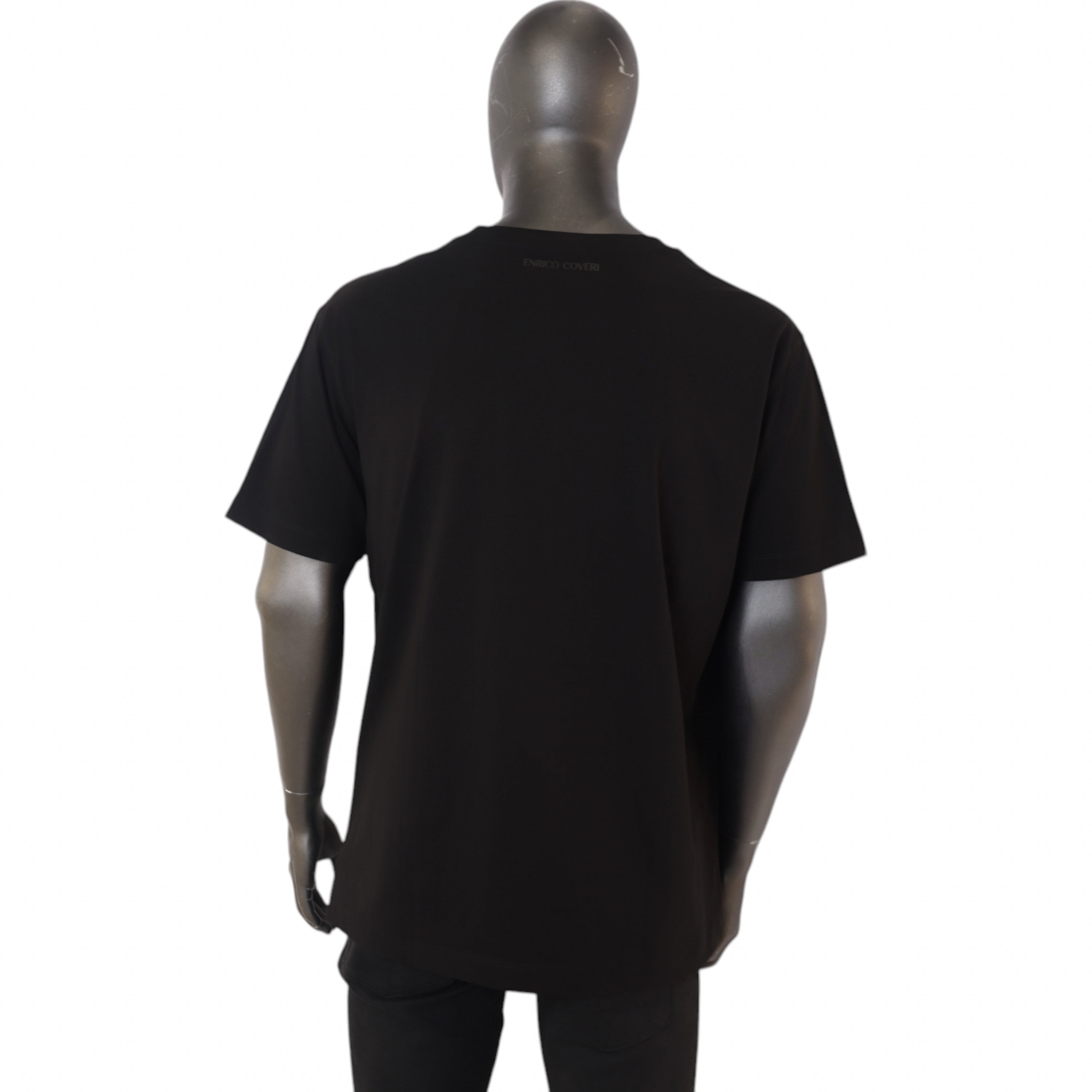 Enrico T-Shirt Center Mini Logos Black