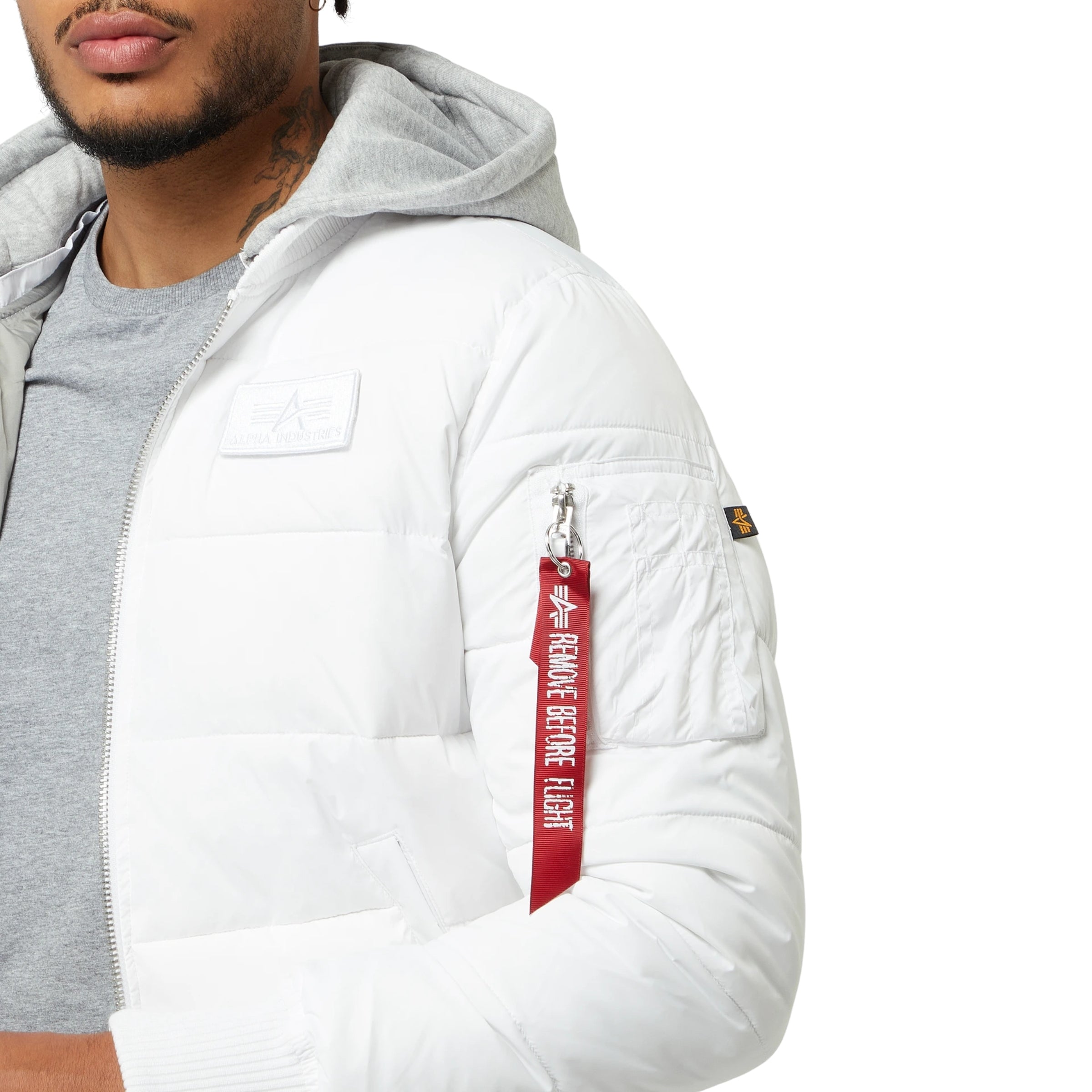 Alpha Jacket Ma-1 Zh Puffer White