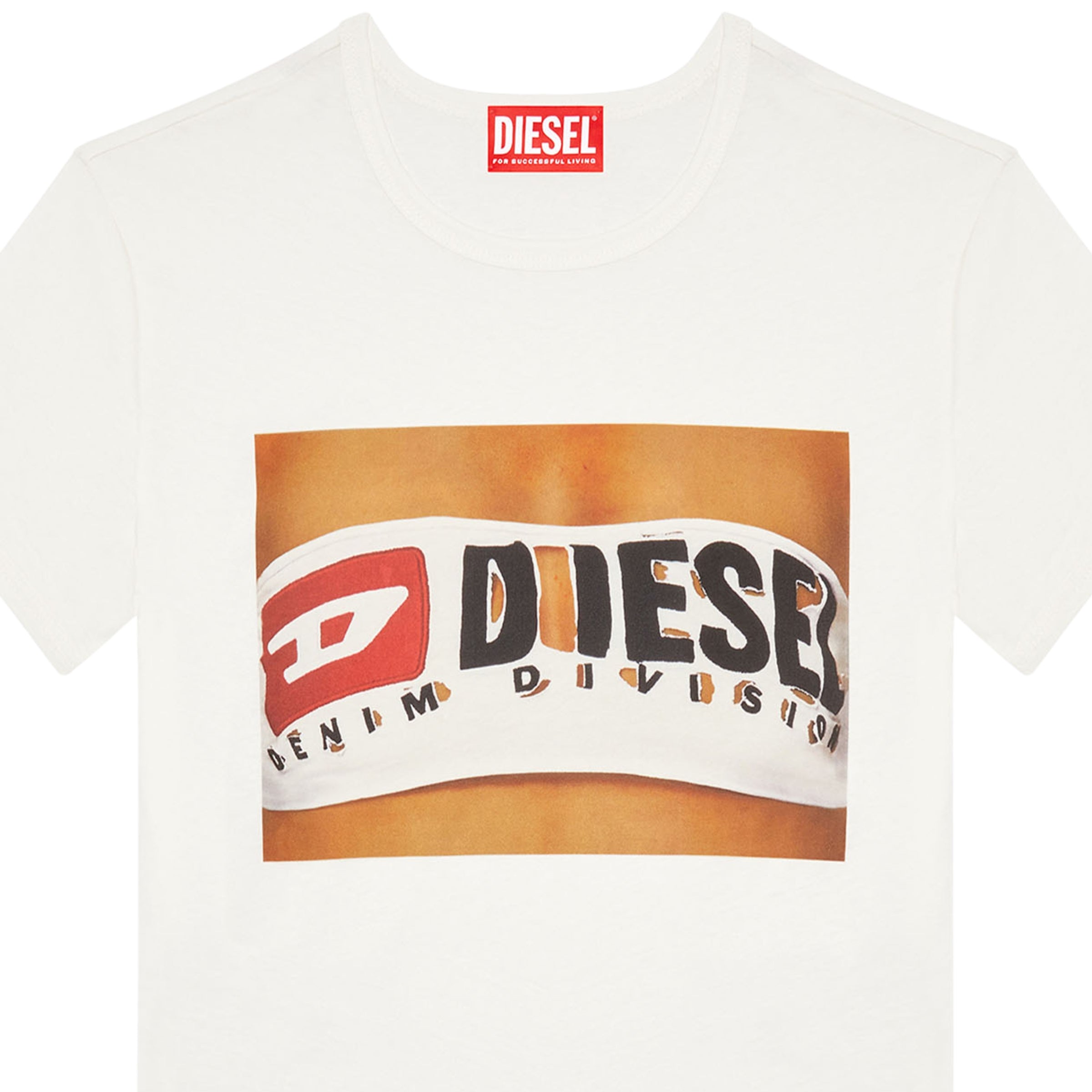 Diesel T-Shirt Ladies T-Uncutie Long N17 White