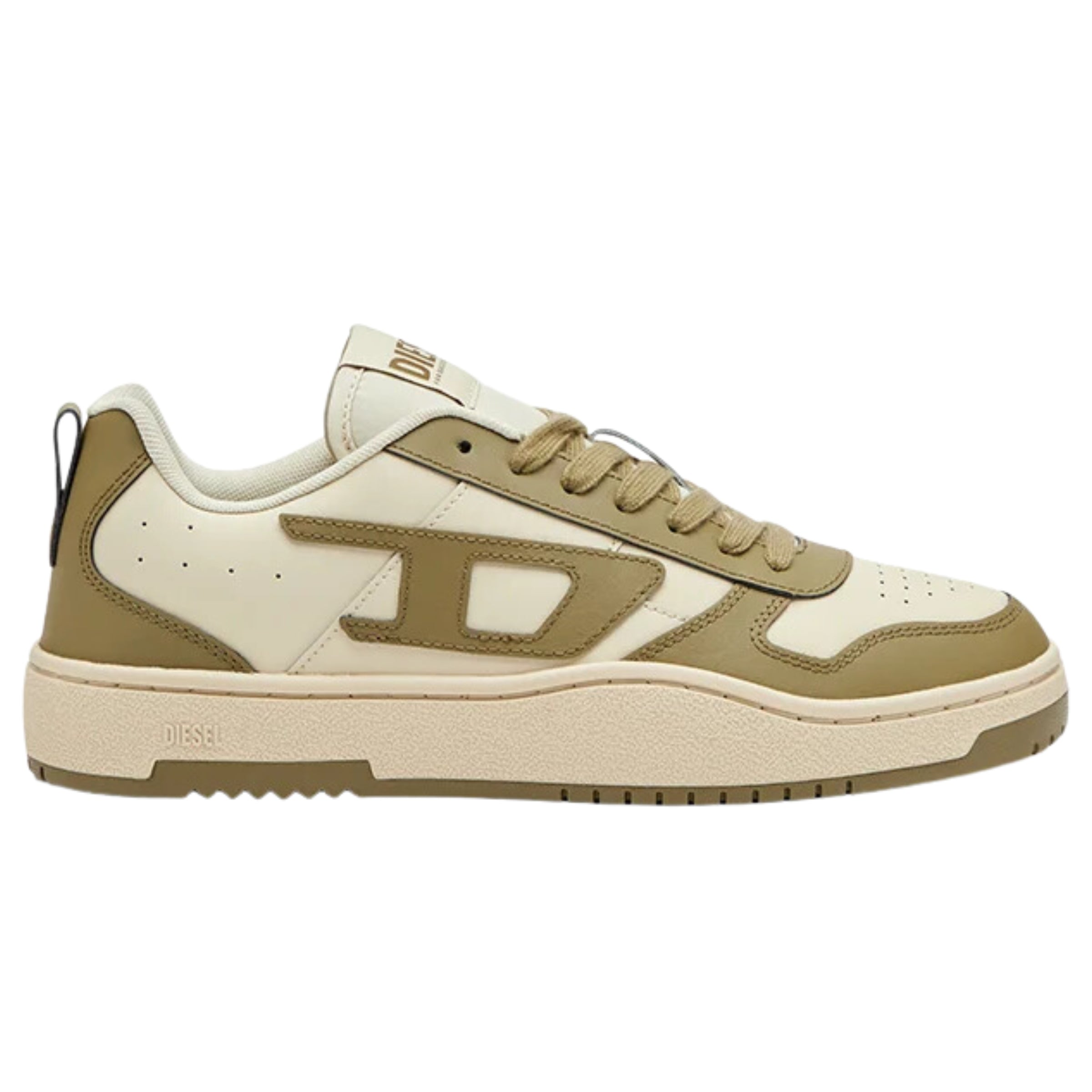 Diesel Sneaker Ukiyo V2 Low Military Green-Cream