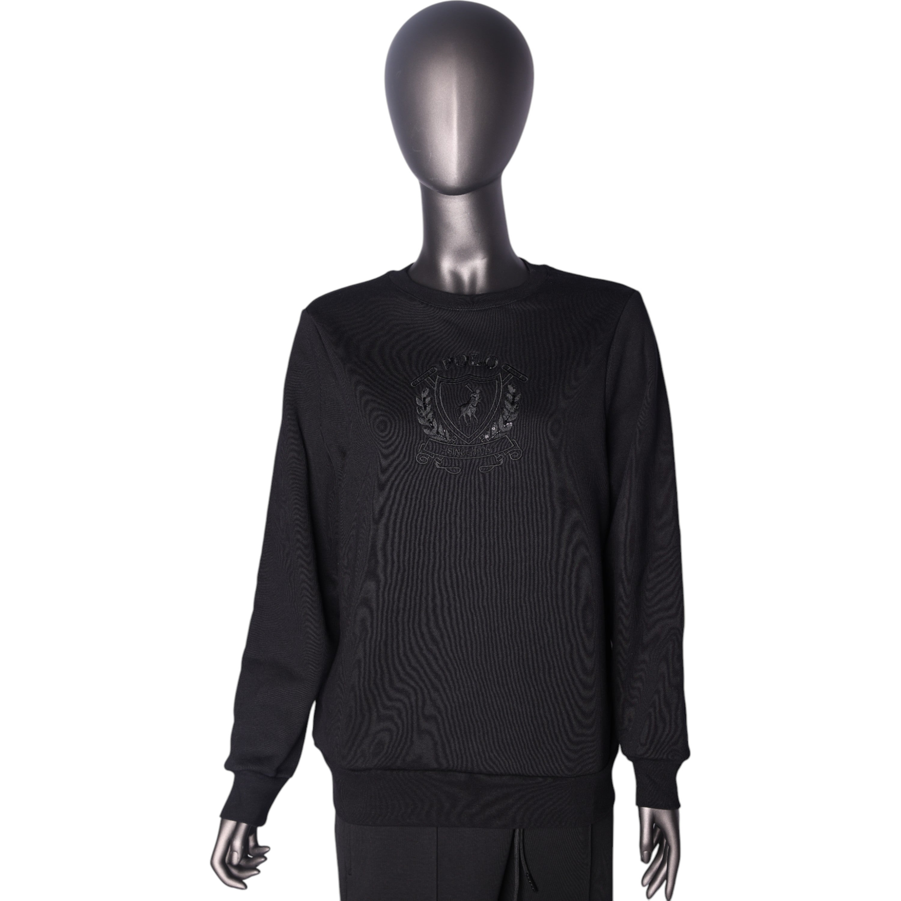 Polo Sweater Ladies Madison Embelished Black