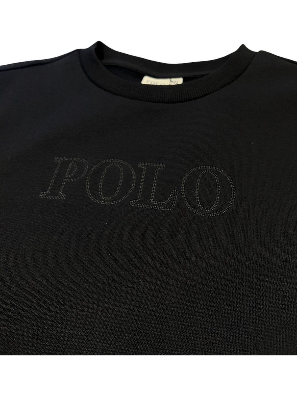 Polo Sweater Mbali Track Top Logo Black