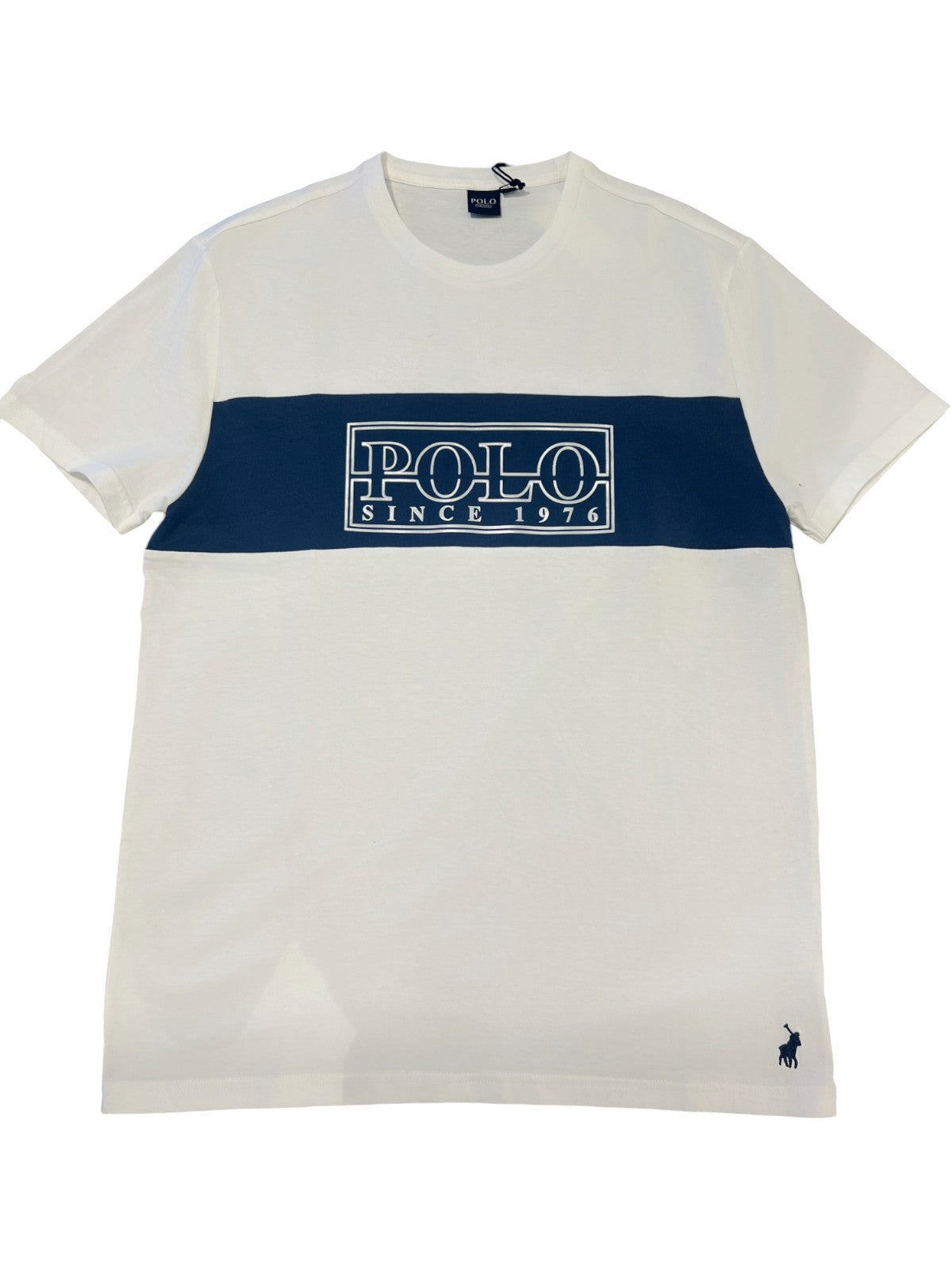 Polo T-Shirt Logo Transfer White