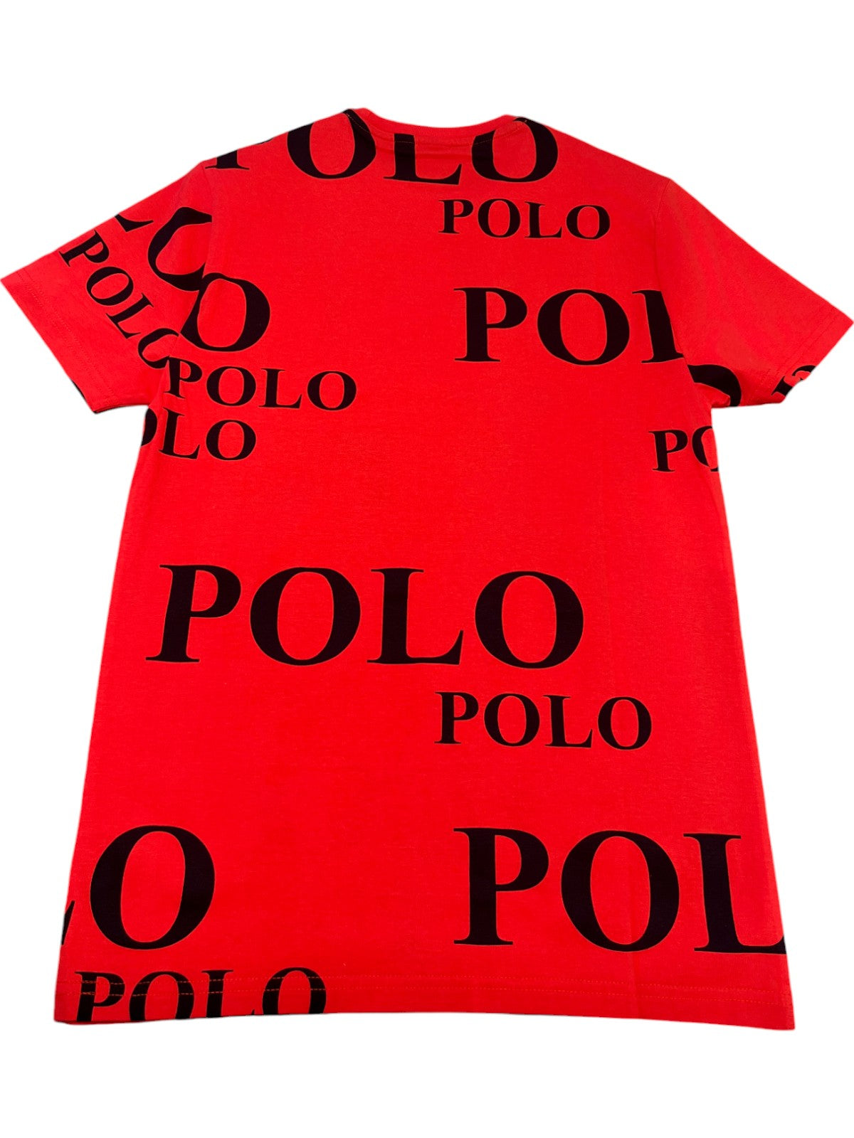 Polo T-Shirt Broken Embroidery Red