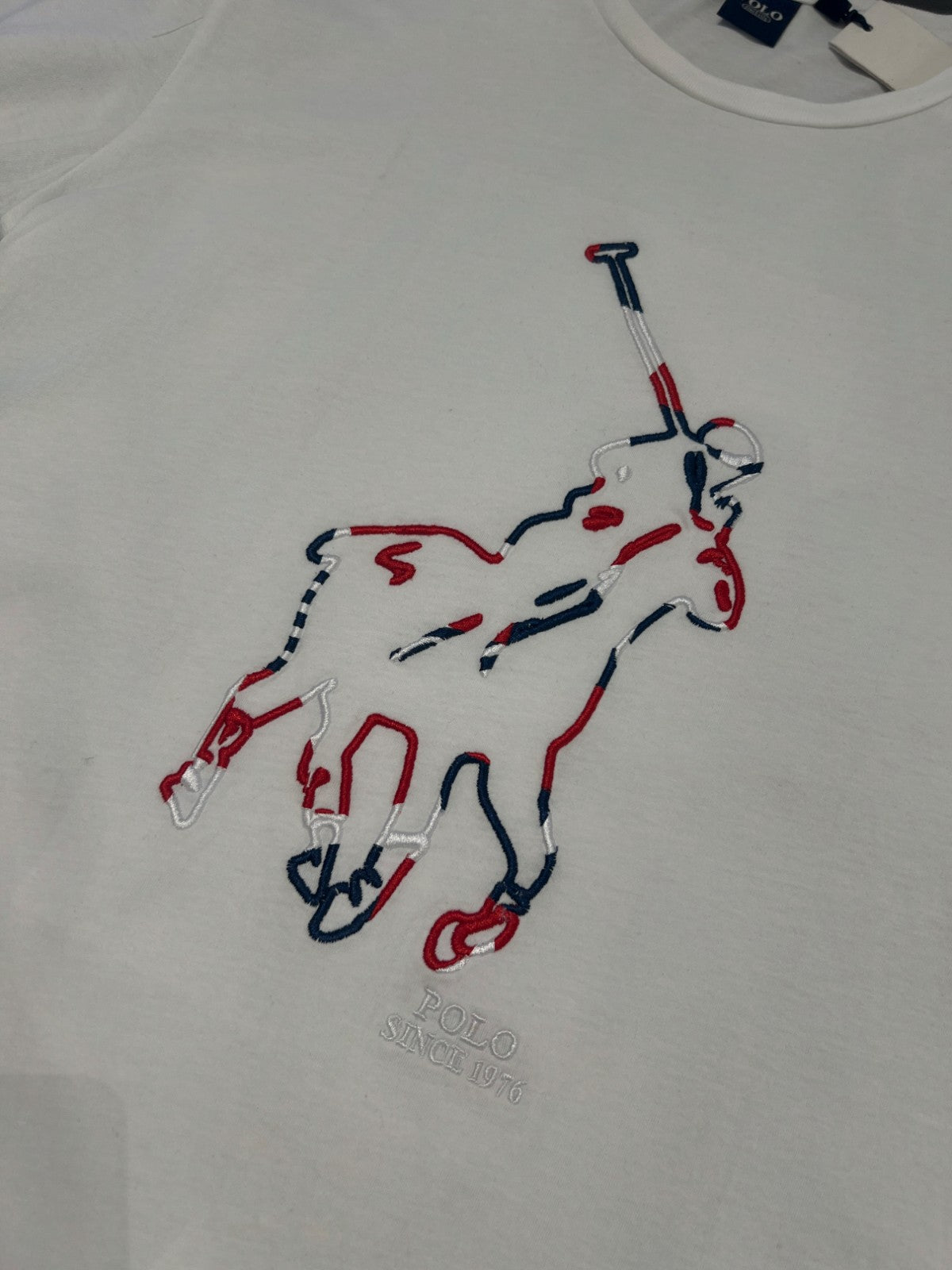 Polo T-Shirt Big Pony White