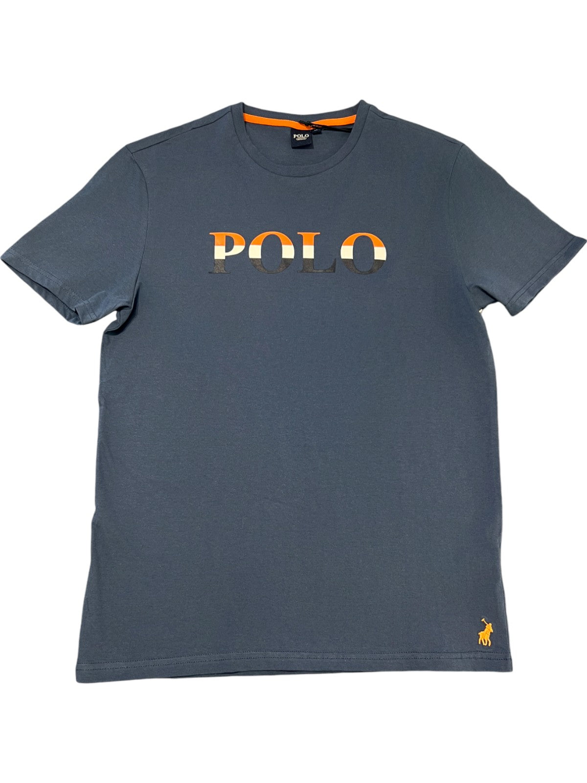 Polo T-Shirt Printed Logo Navy