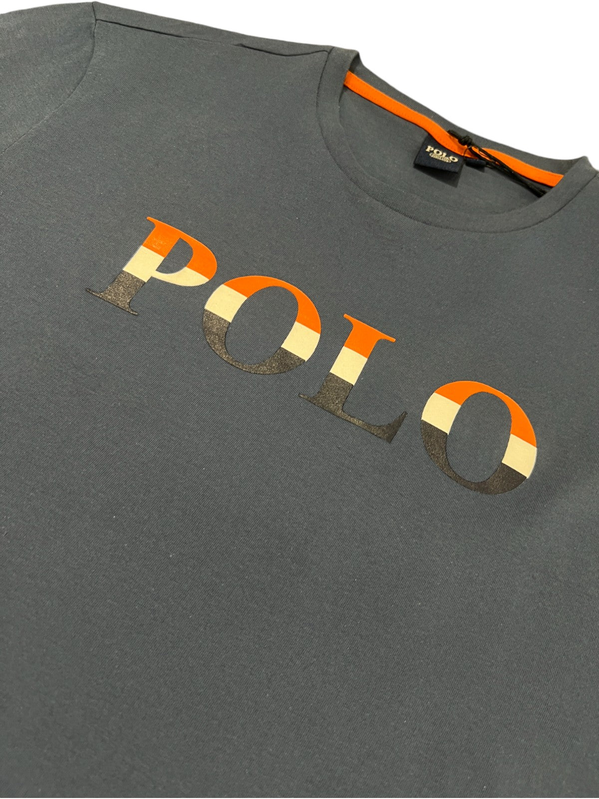 Polo T-Shirt Printed Logo Navy