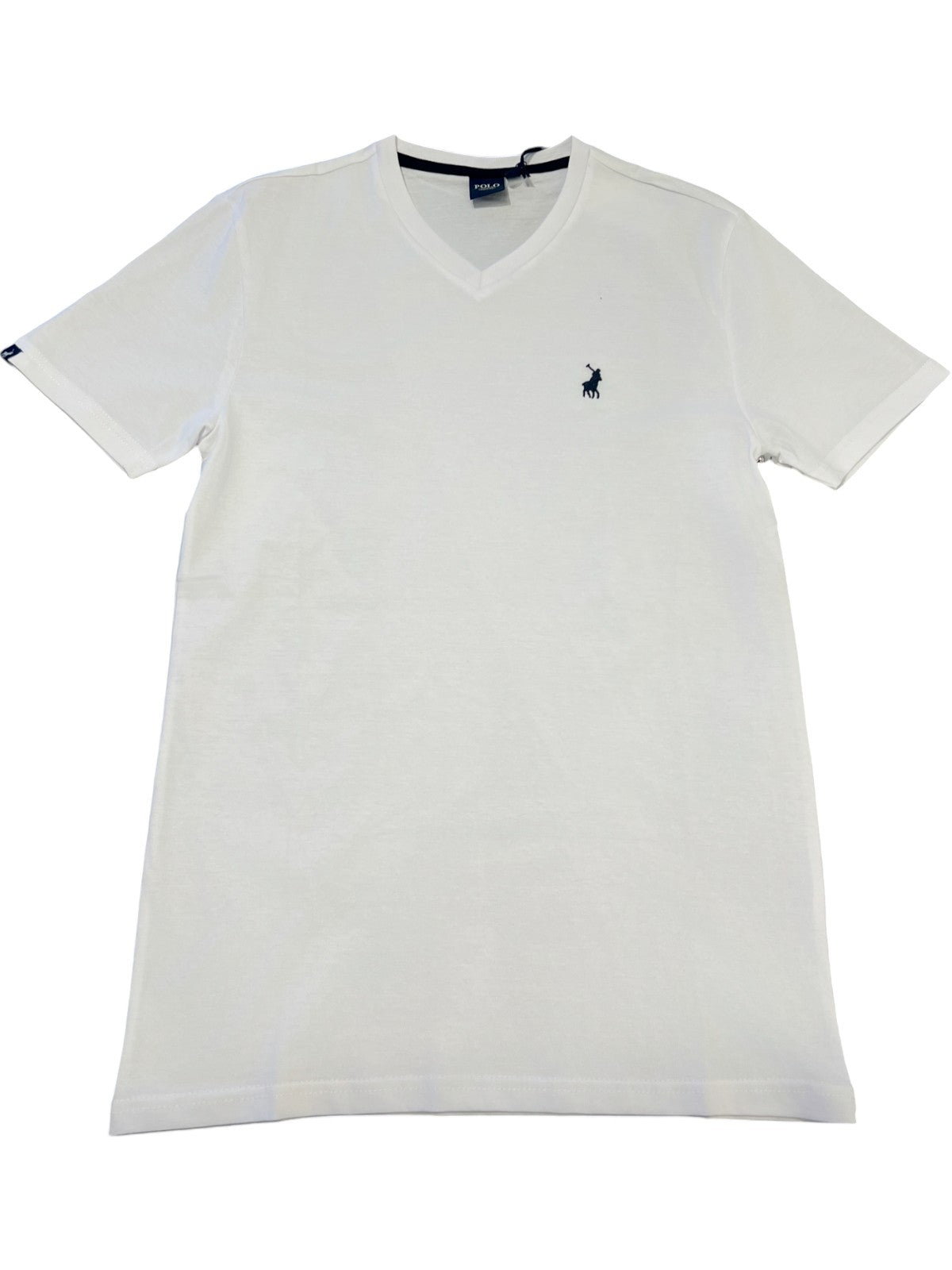 Polo T-Shirt Classic Vneck Logo White