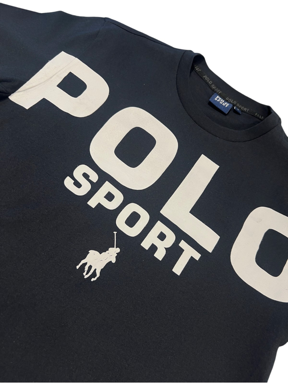 Polo T-Shirt Bold Logo Black