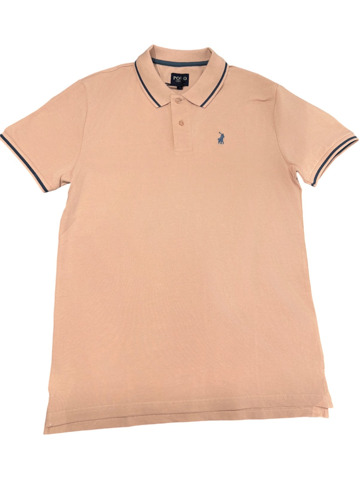 Polo Golfer Tipped Pique Pink