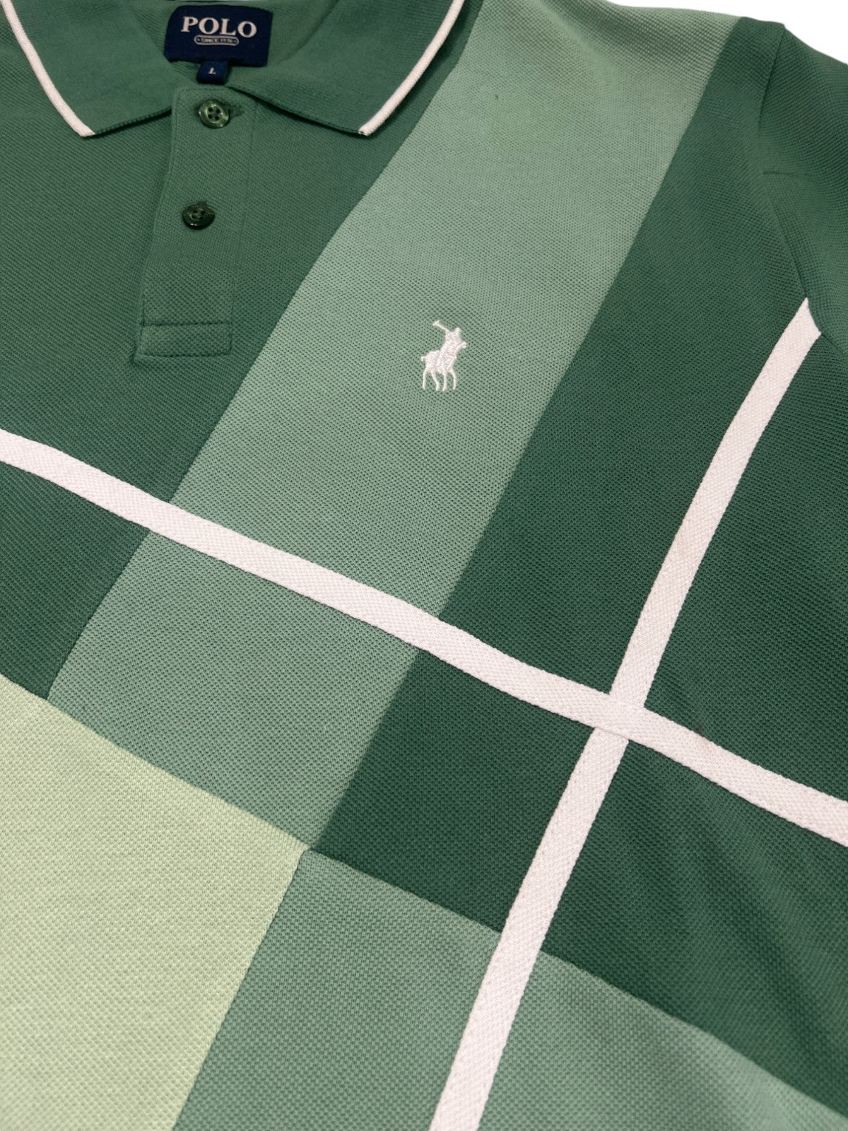 Polo Golfer Colourblock Green